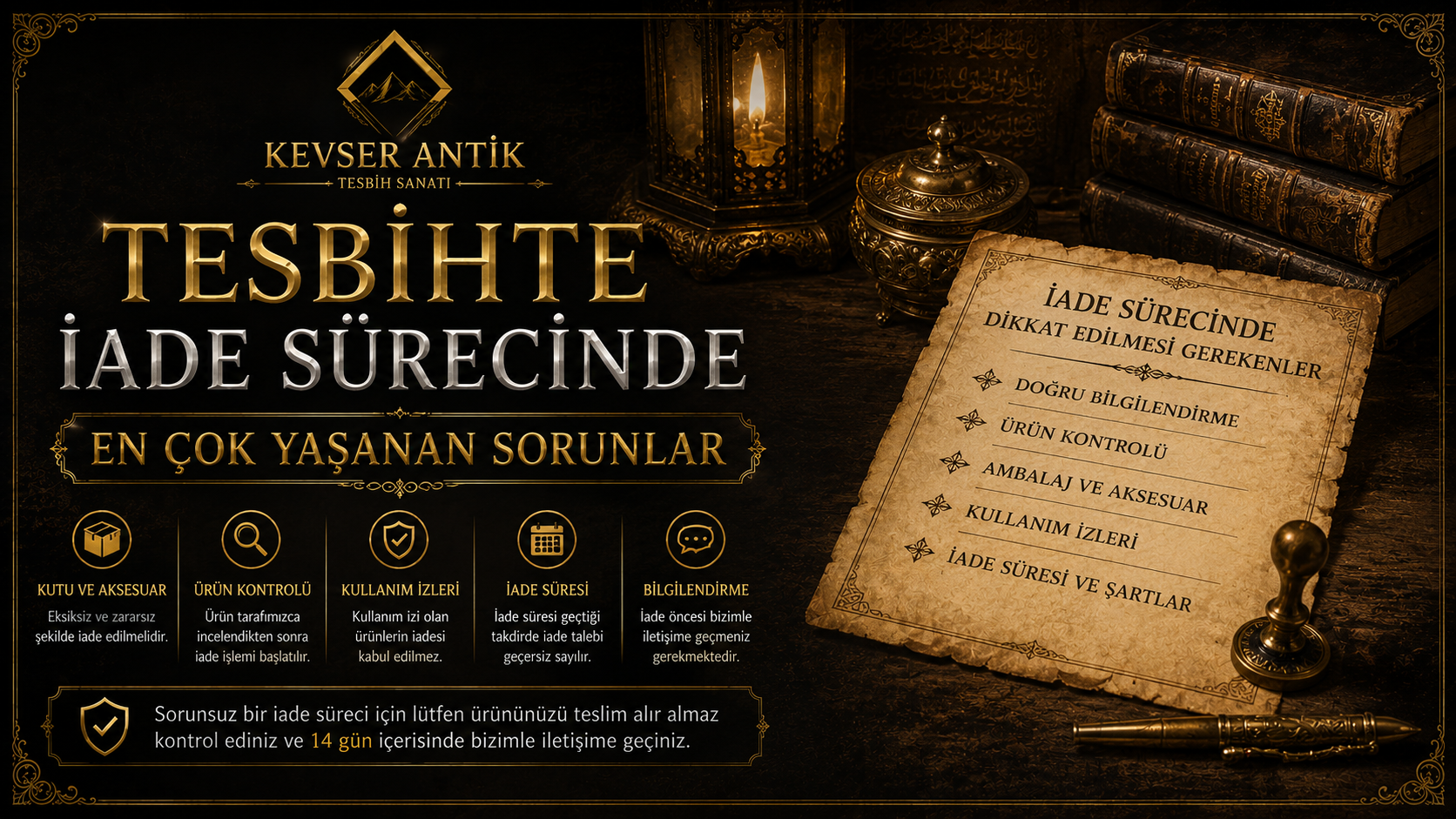Tesbihte İade Sürecinde En Çok Yaşanan Sorunlar - Online tesbih alışverişi, kehribar tesbih ve güvenilir iade rehberi