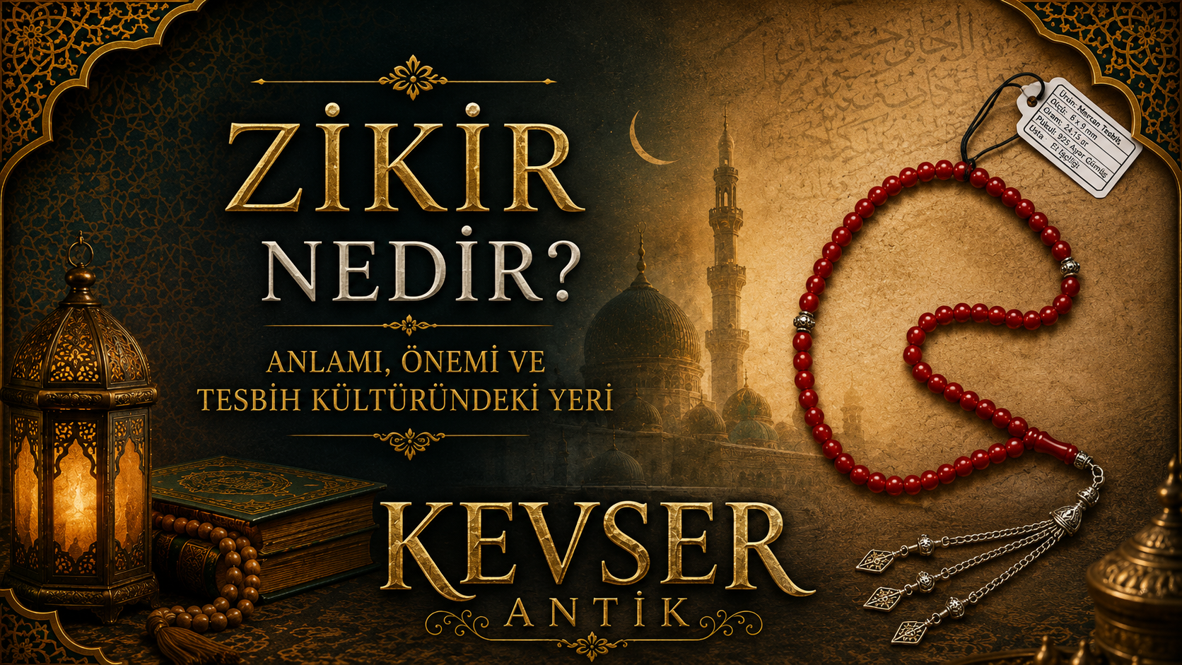 Zikir Nedir? Tesbih ile zikir ve Türk İslam tesbih kültürü rehberi - KevserAntik.com