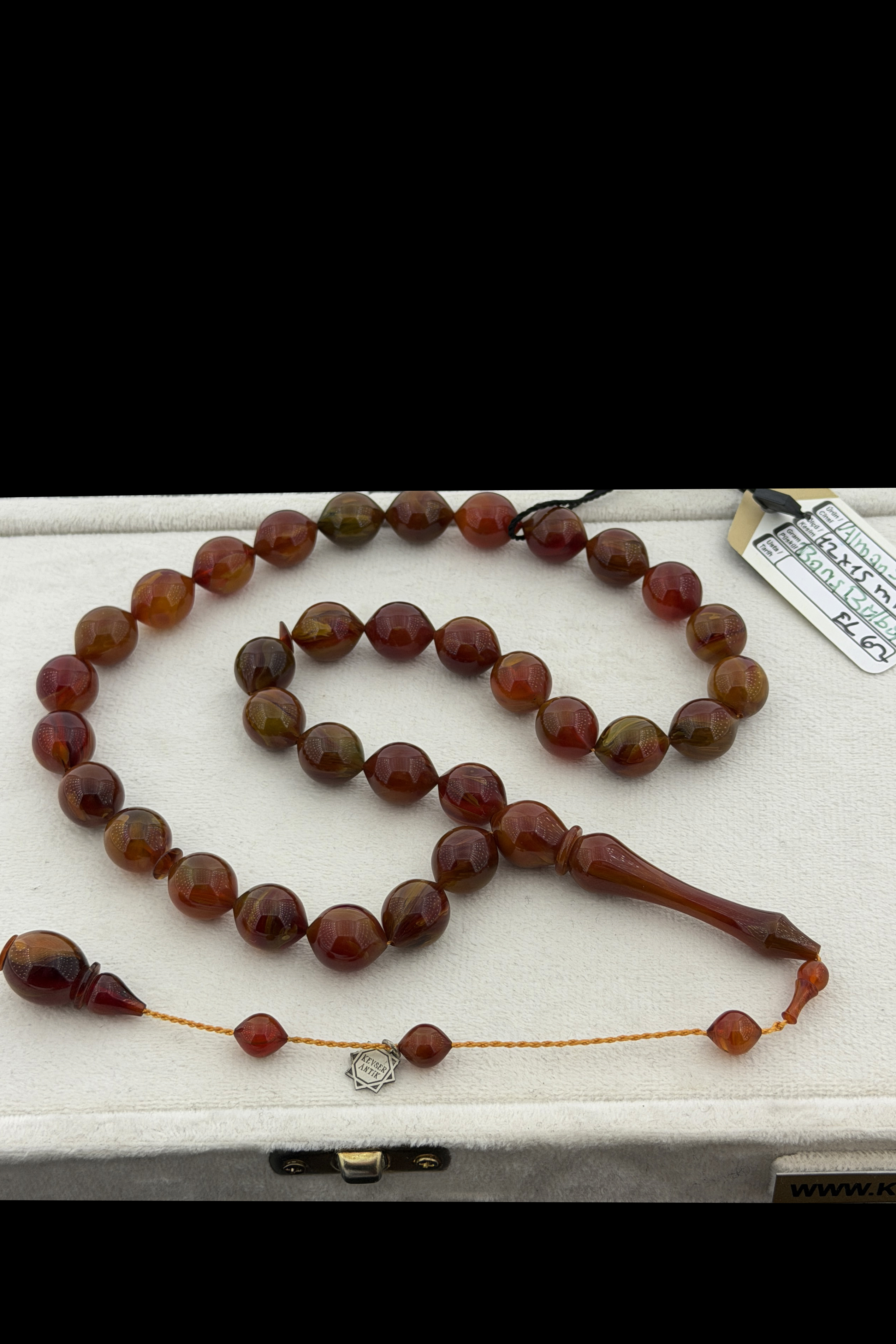 Barış Bülbül Usta İşi Alman Sıkma TesbihBarış Bülbül Usta İşi Alman Sıkma Tesbih - Kevser AntikÖZEL SERİ TESBİHLER