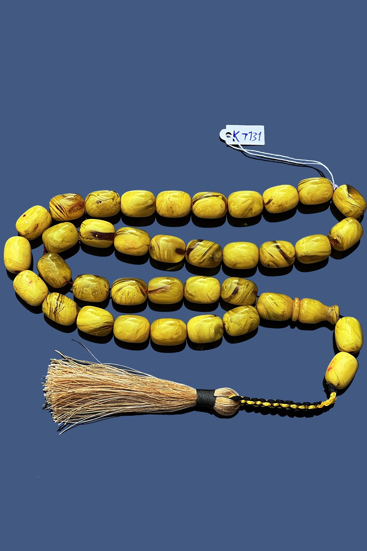 Dev Sarı Hareli Sıkma KehribarDev Sarı Hareli Sıkma Kehribar - Kevser AntikSıkma-Ateş Kehribar Tesbihler