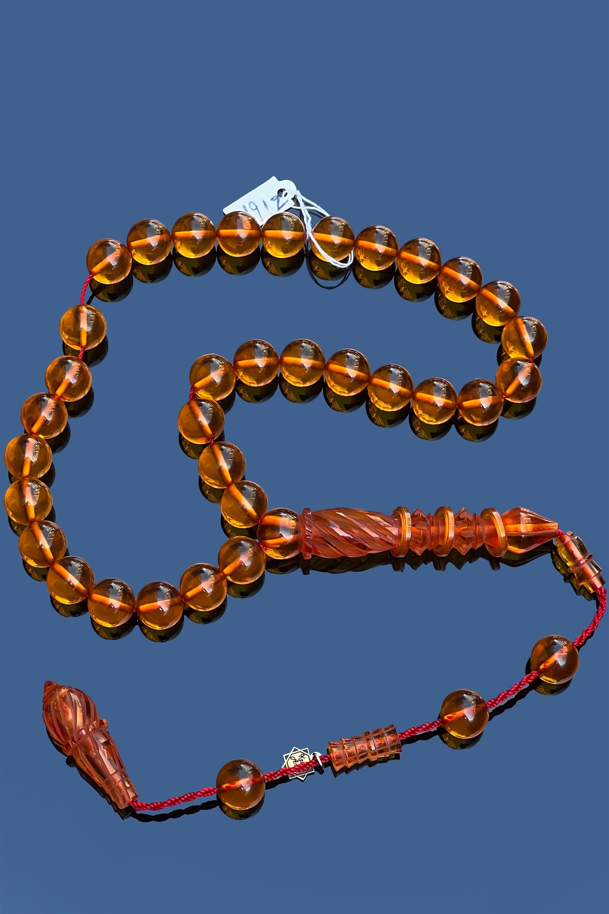 Dev Tasarım Altın Sarısı Ateş KehribarDev Tasarım Altın Sarısı Ateş Kehribar - Kevser AntikÖZEL SERİ TESBİHLER