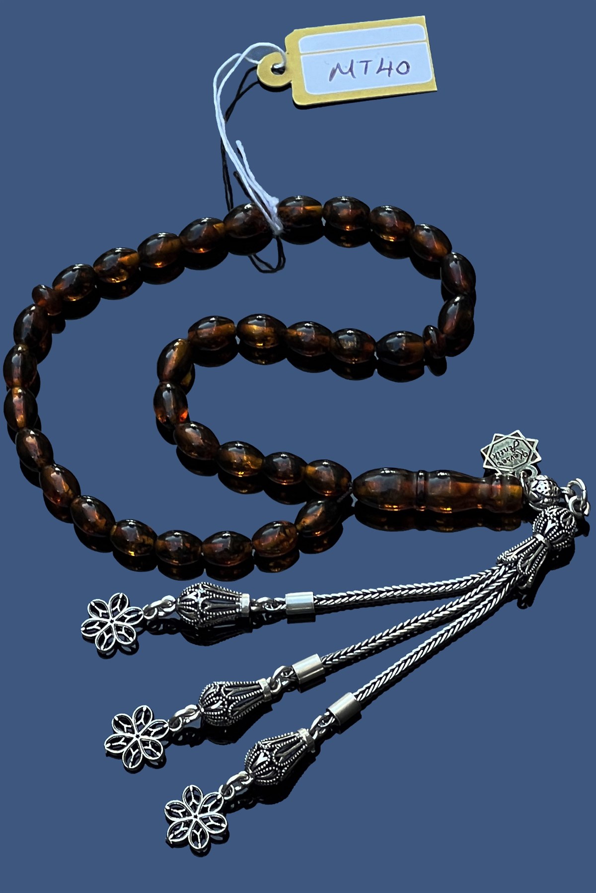 Fosilli Damla Kehribar TesbihFosilli Damla Kehribar Tesbih - Kevser AntikDamla Kehribar Tesbihler