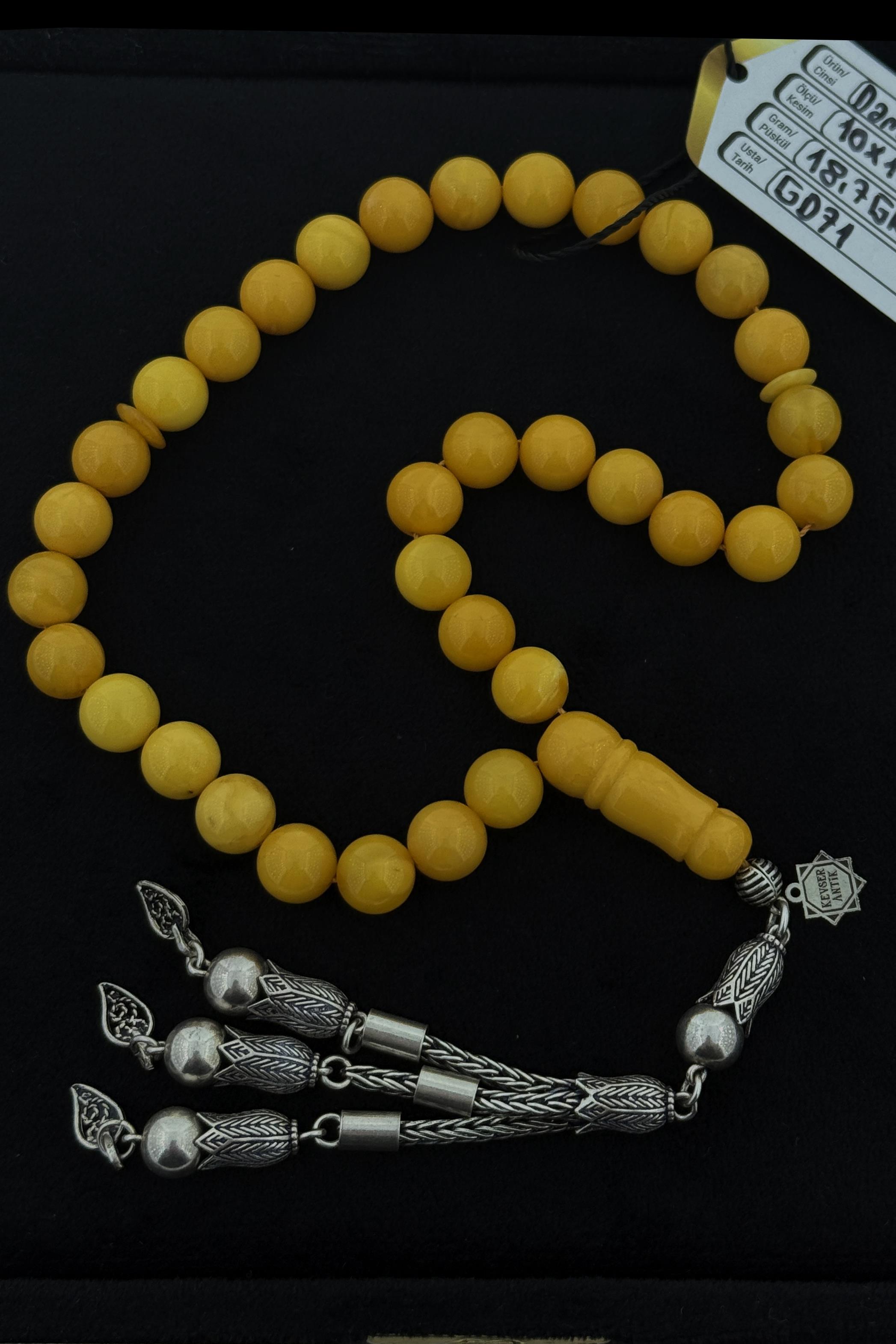 Kaliningrad Amber Tesbih – SertifikalıKaliningrad Amber Tesbih – Sertifikalı - Kevser AntikDamla Kehribar Tesbihler