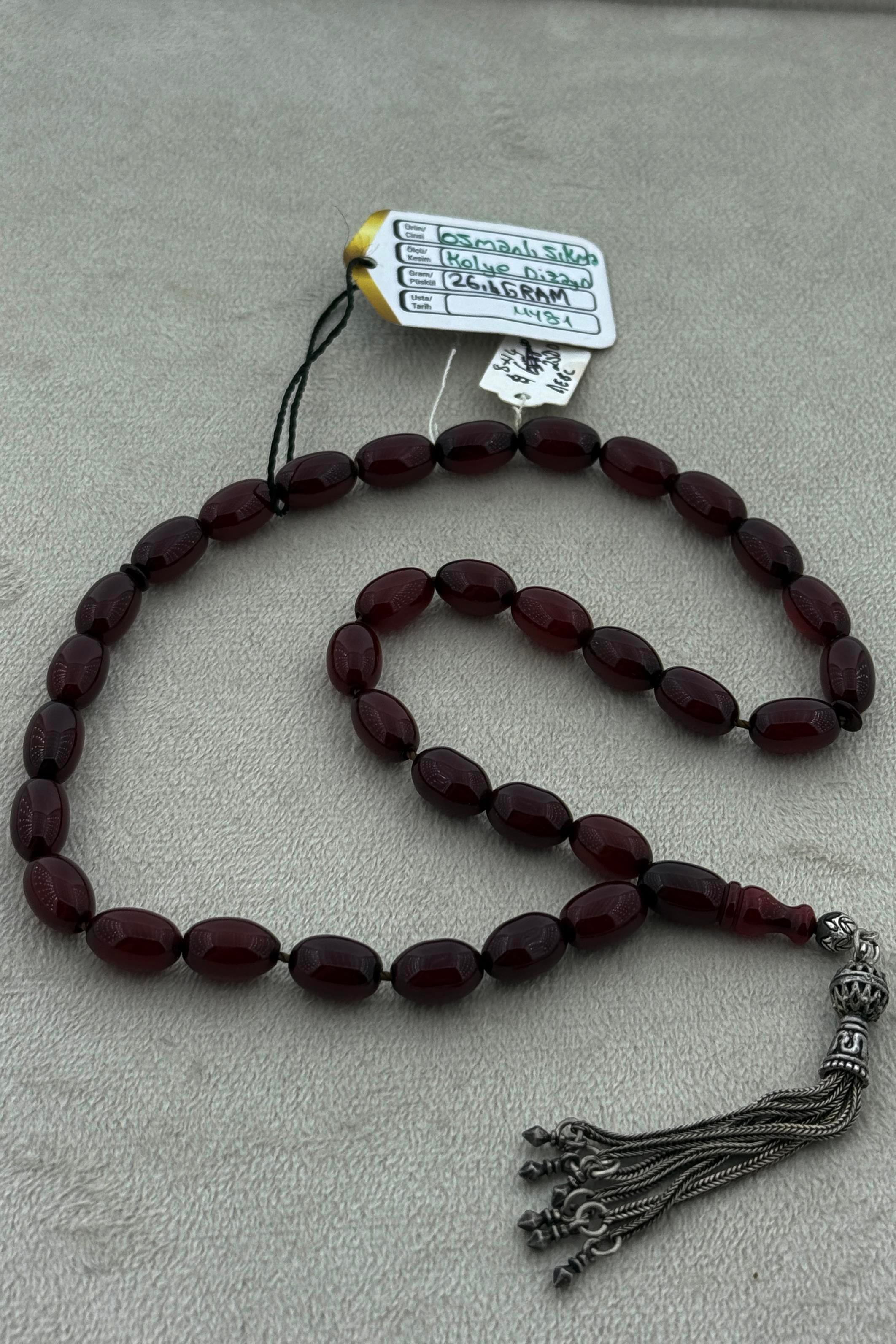 Klasik Kolye Model Osmanlı Sıkma KehribarKlasik Kolye Model Osmanlı Sıkma Kehribar - Kevser AntikOsmanlı Kehribar Tesbihler