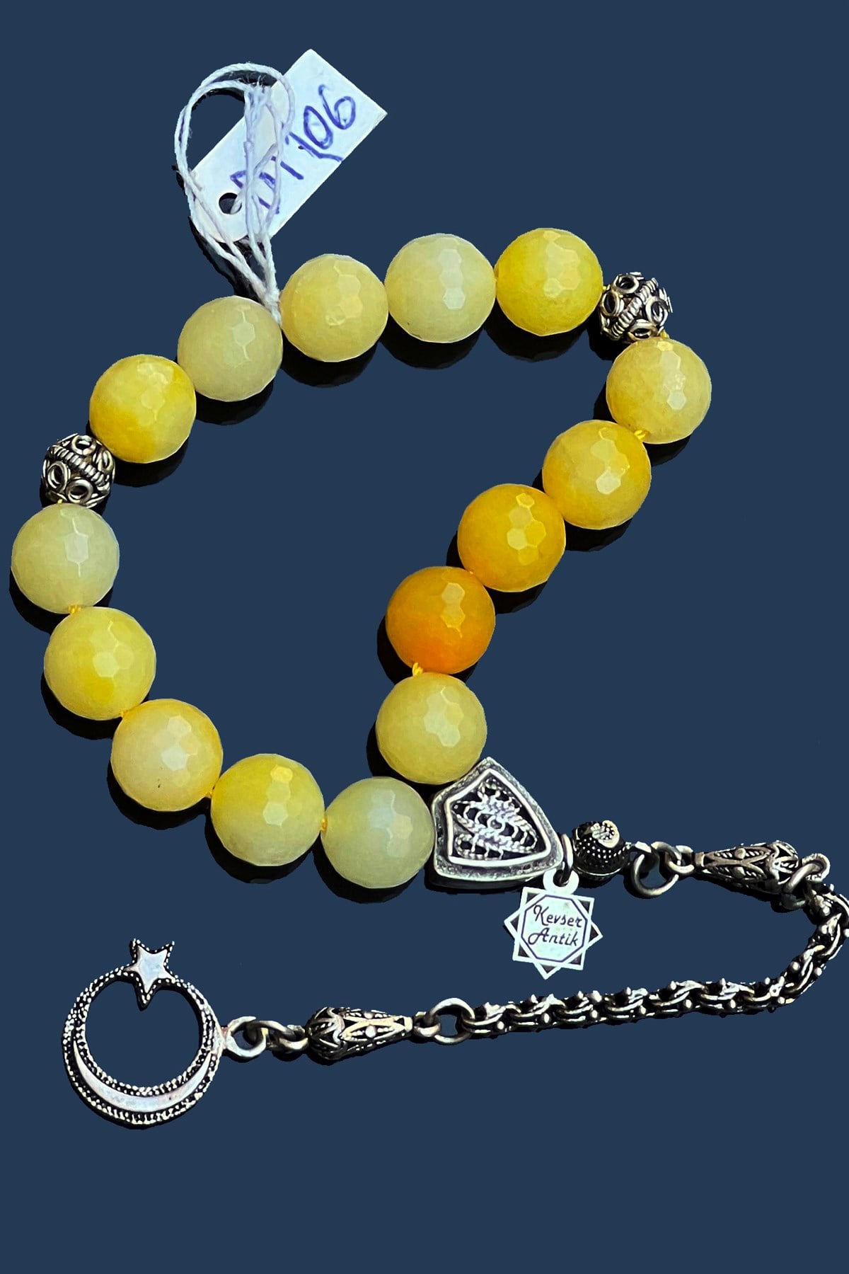 Maskot Sitrin TesbihMaskot Sitrin Tesbih - Kevser AntikDoğal Taş Tesbihler