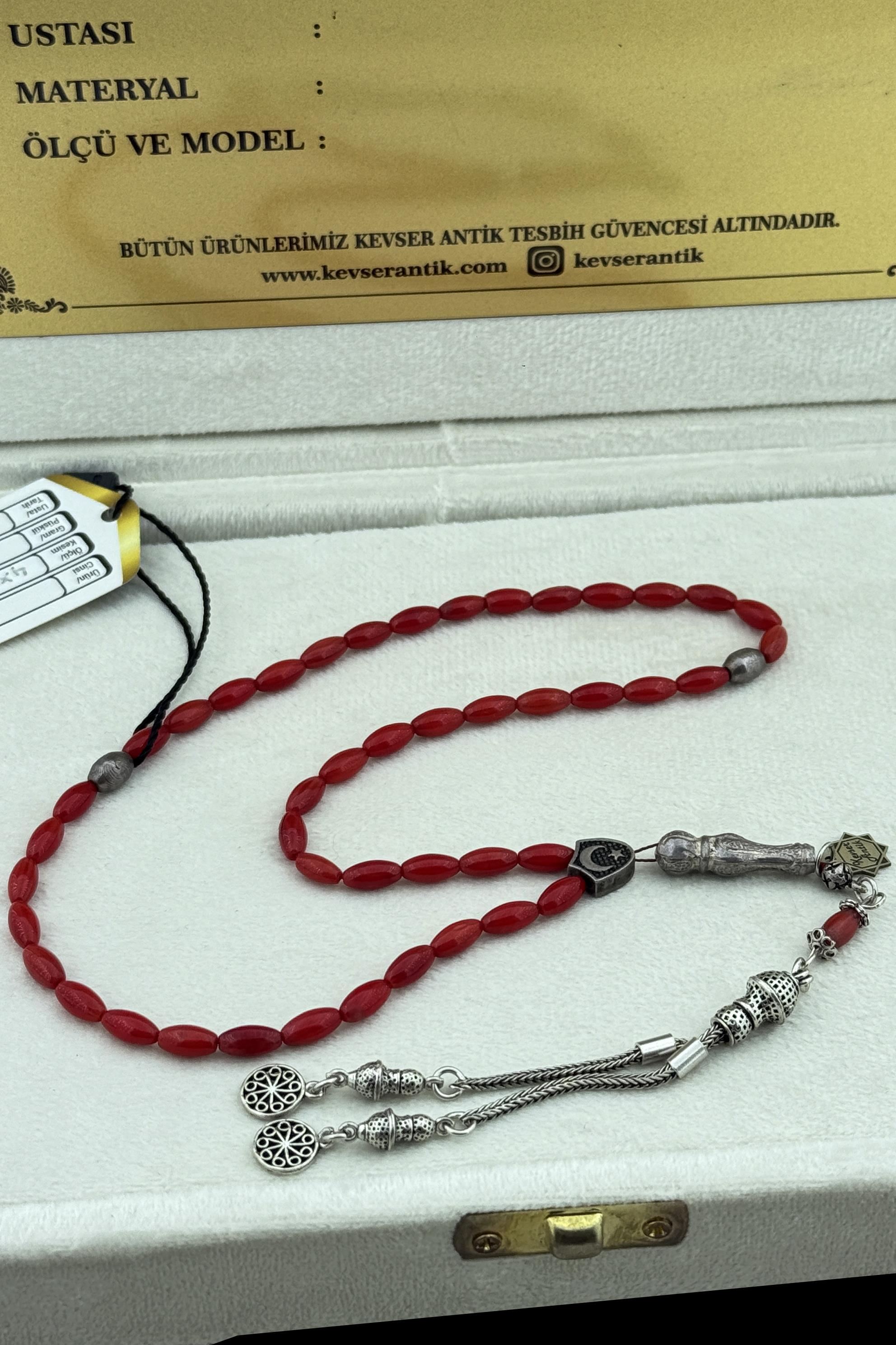 Mercan Tesbih – Parlak YüzeyliMercan Tesbih – Parlak Yüzeyli - Kevser AntikDoğal Taş Tesbihler