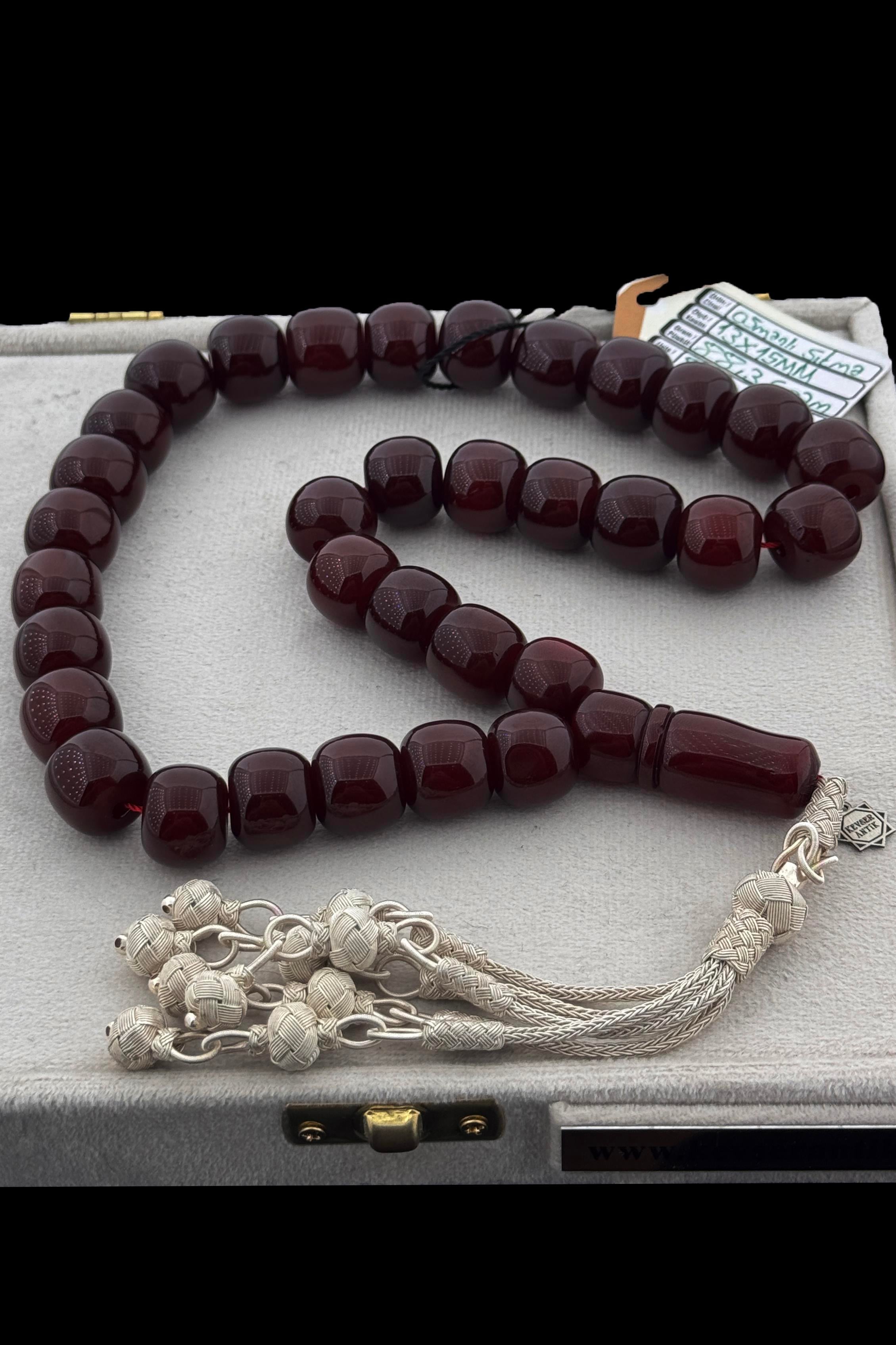 Osmanlı Sıkma Kehribar TesbihOsmanlı Sıkma Kehribar Tesbih - Kevser AntikOsmanlı Kehribar Tesbihler