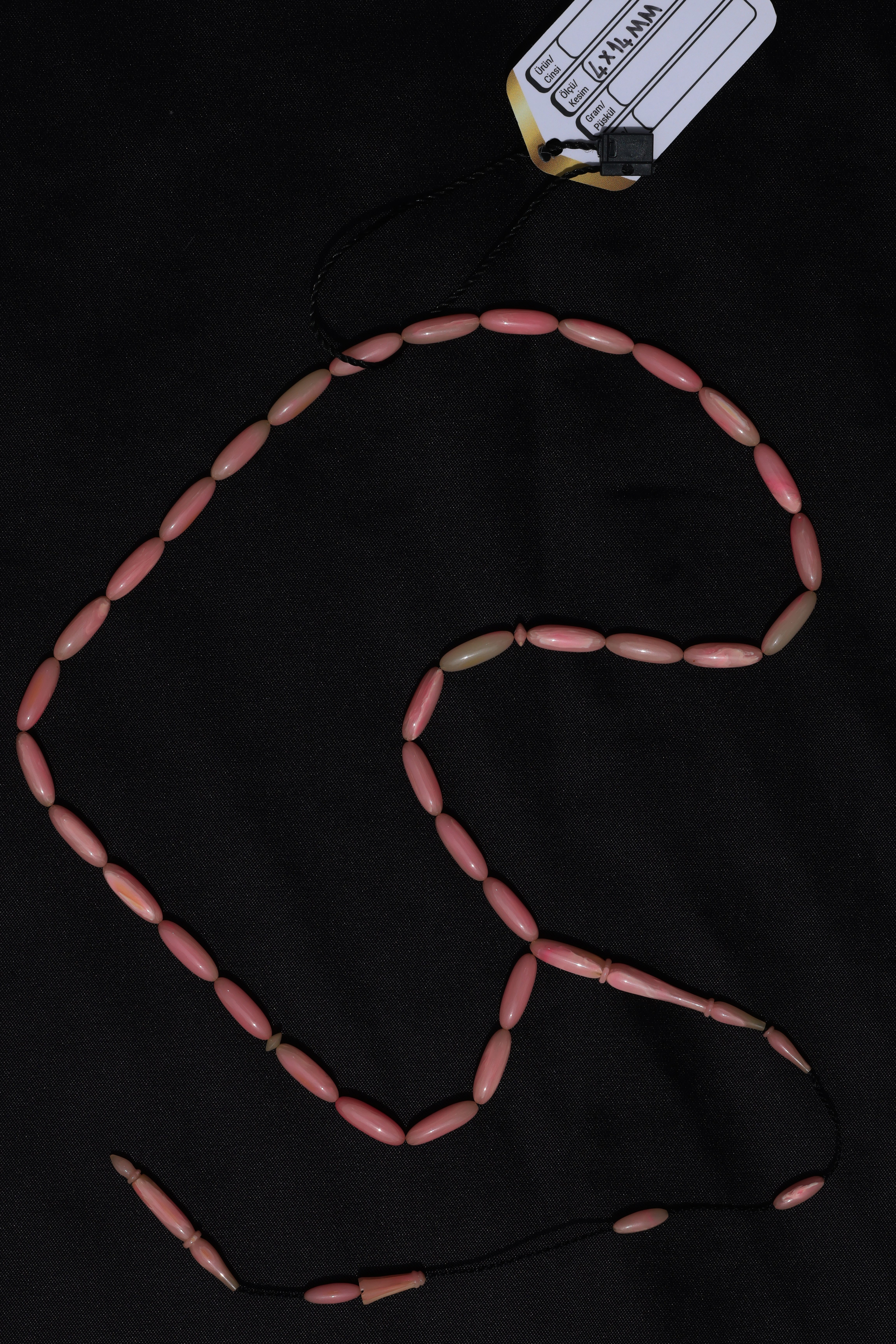 Pembe Hamur Osmanlı Miskevi TesbihPembe Hamur Osmanlı Miskevi Tesbih - Kevser AntikOsmanlı Kehribar Tesbihler