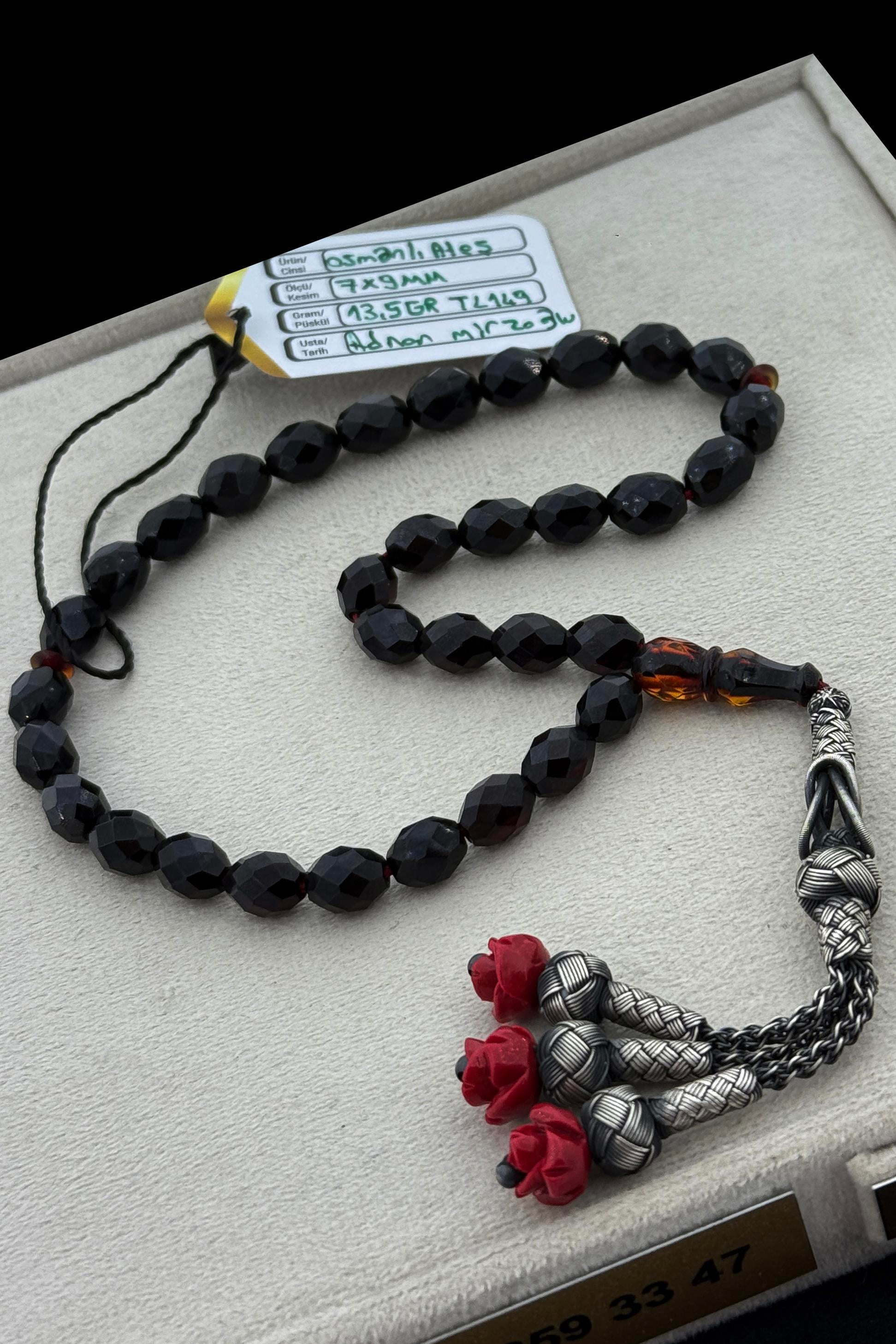 Usta İşçiliği Osmanlı Ateş Kehribar TesbihUsta İşçiliği Osmanlı Ateş Kehribar Tesbih - Kevser AntikOsmanlı Kehribar Tesbihler