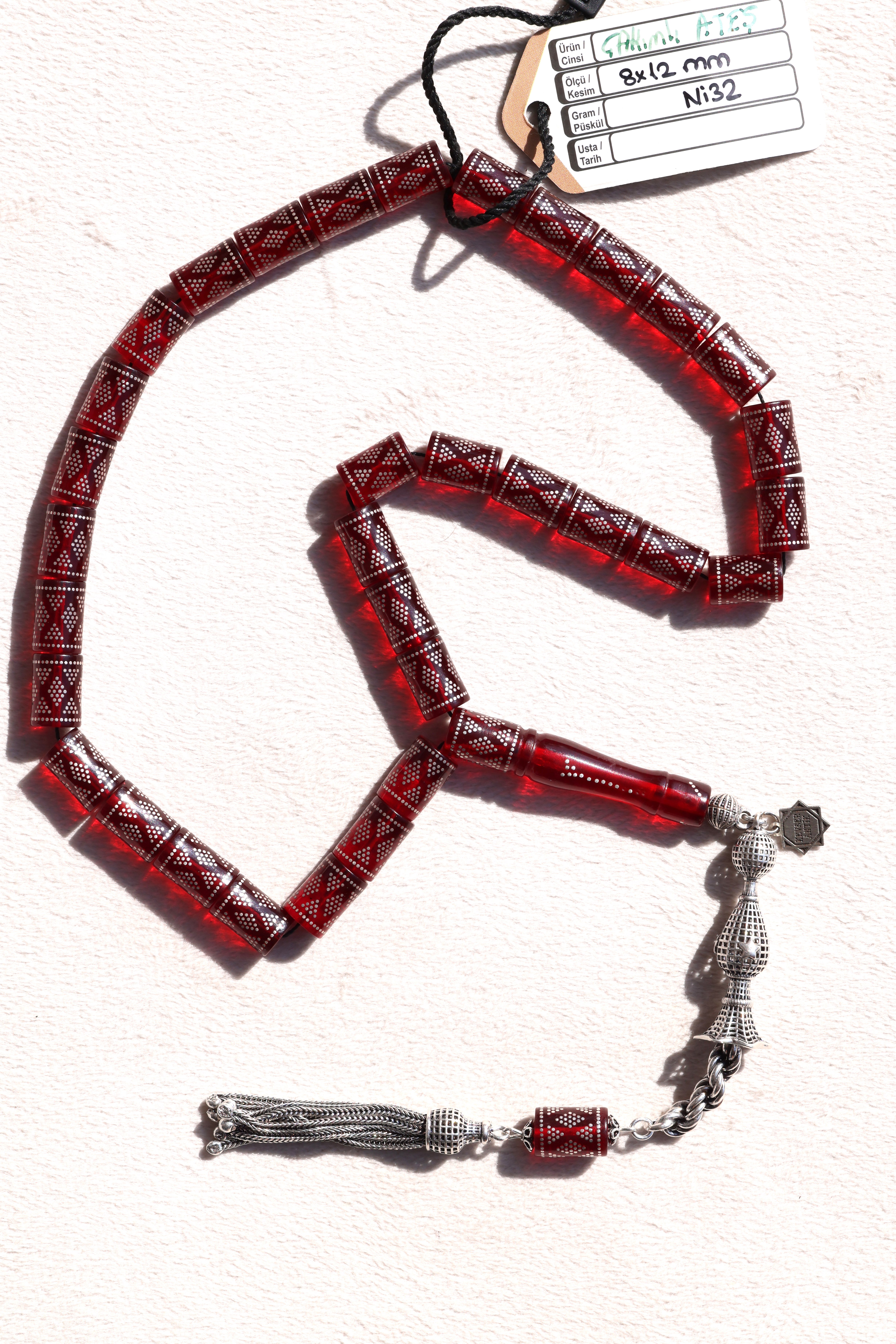 Yoğun İşlemeli Ateş KehribarYoğun İşlemeli Ateş Kehribar - Kevser AntikErzurum Oltu Tesbihler