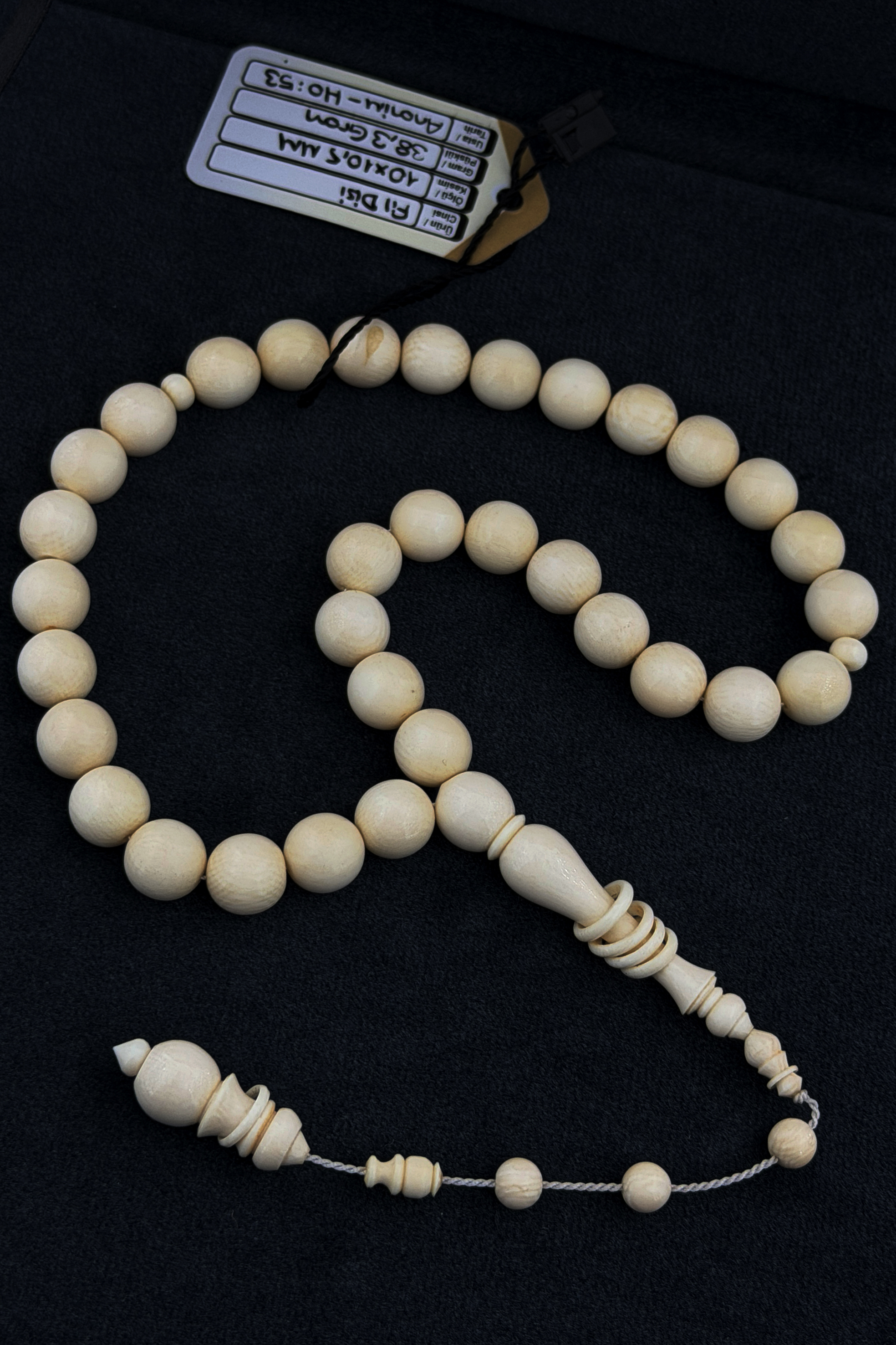 38 Gram Fildişi Tesbih38 Gram Fildişi Tesbih - Kevser AntikÖZEL SERİ TESBİHLER