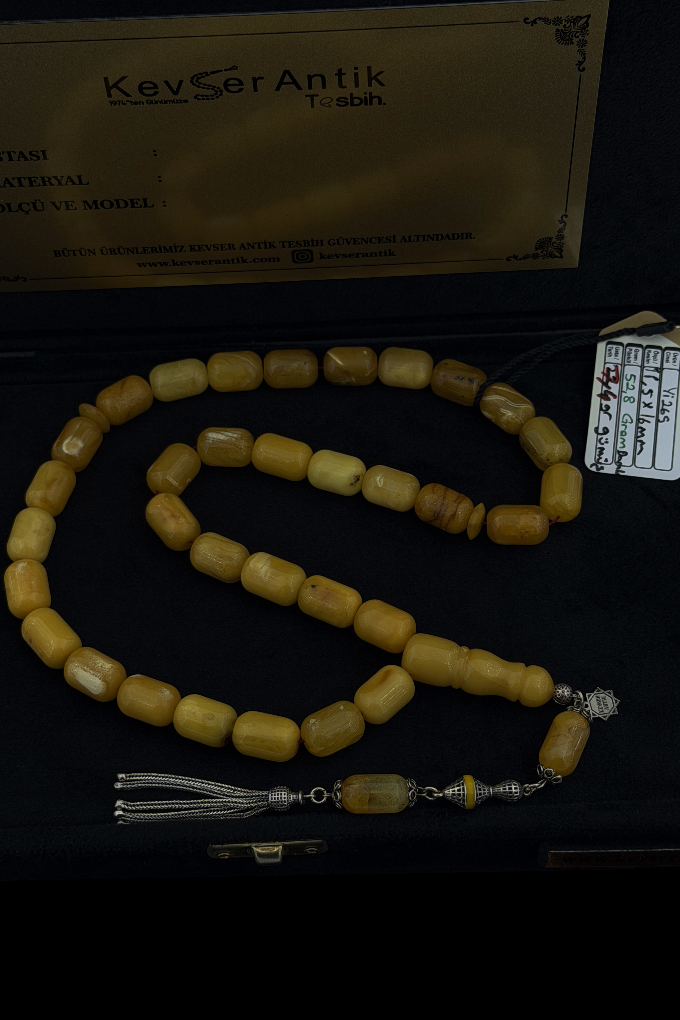 50 Gram Damla Kehribar Tesbih50 Gram Damla Kehribar Tesbih - Kevser AntikDamla Kehribar Tesbihler
