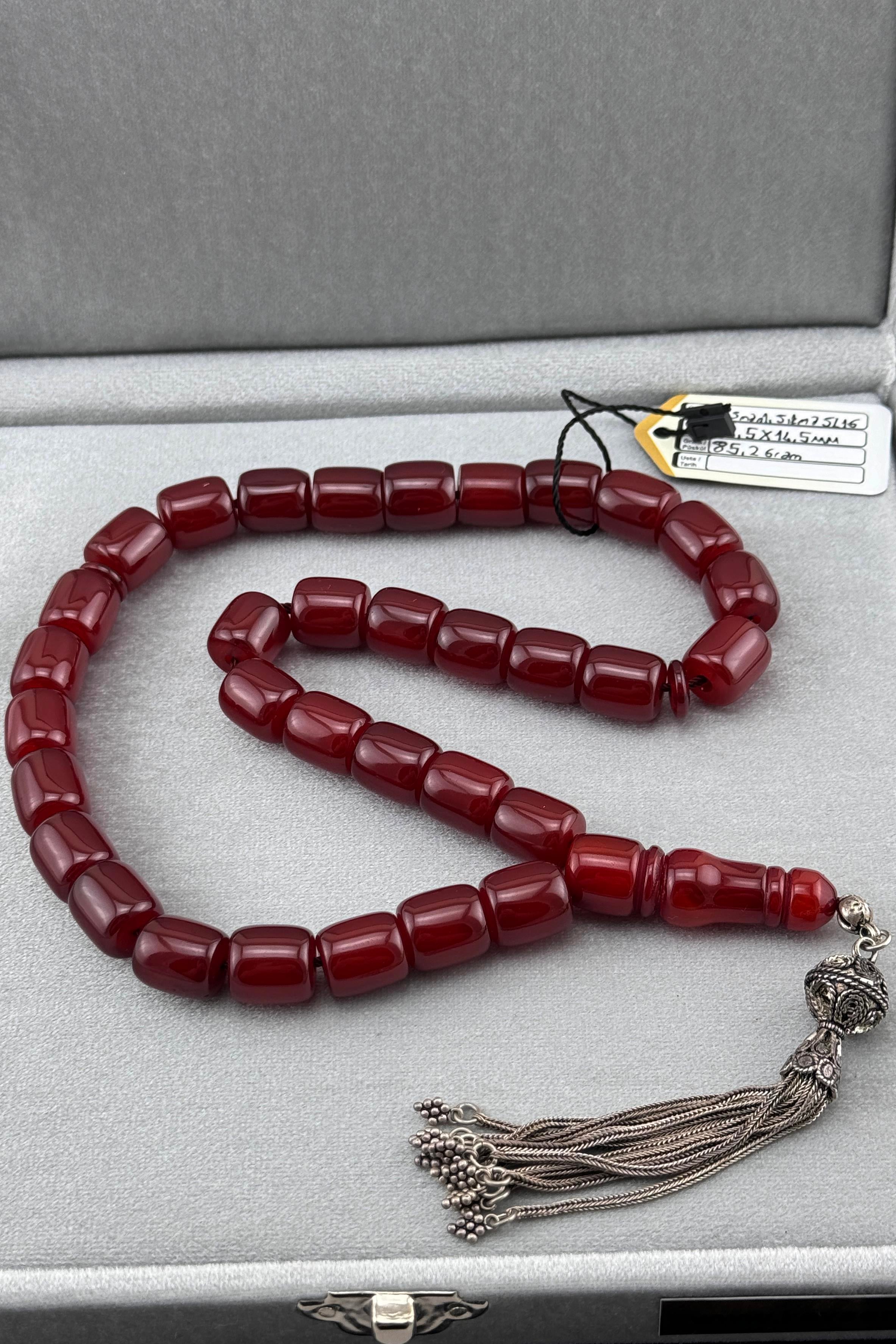 85 Gram Osmanlı Sıkma Kehribar85 Gram Osmanlı Sıkma Kehribar - Kevser AntikOsmanlı Kehribar Tesbihler
