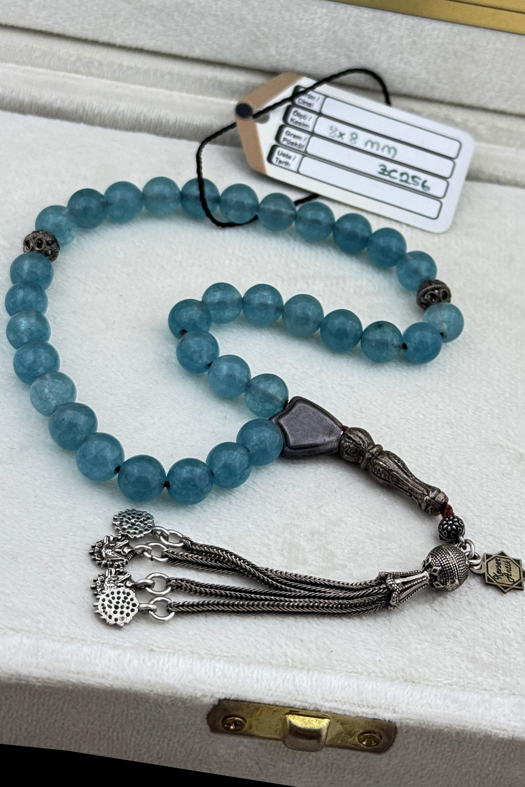 Aquamarine Tesbih – Okyanus Rengiyle Ruhani Huzur ve Lüks Bir AradaAquamarine Tesbih – Okyanus Rengiyle Ruhani Huzur ve Lüks Bir Arada - Kevser AntikDoğal Taş Tesbihler