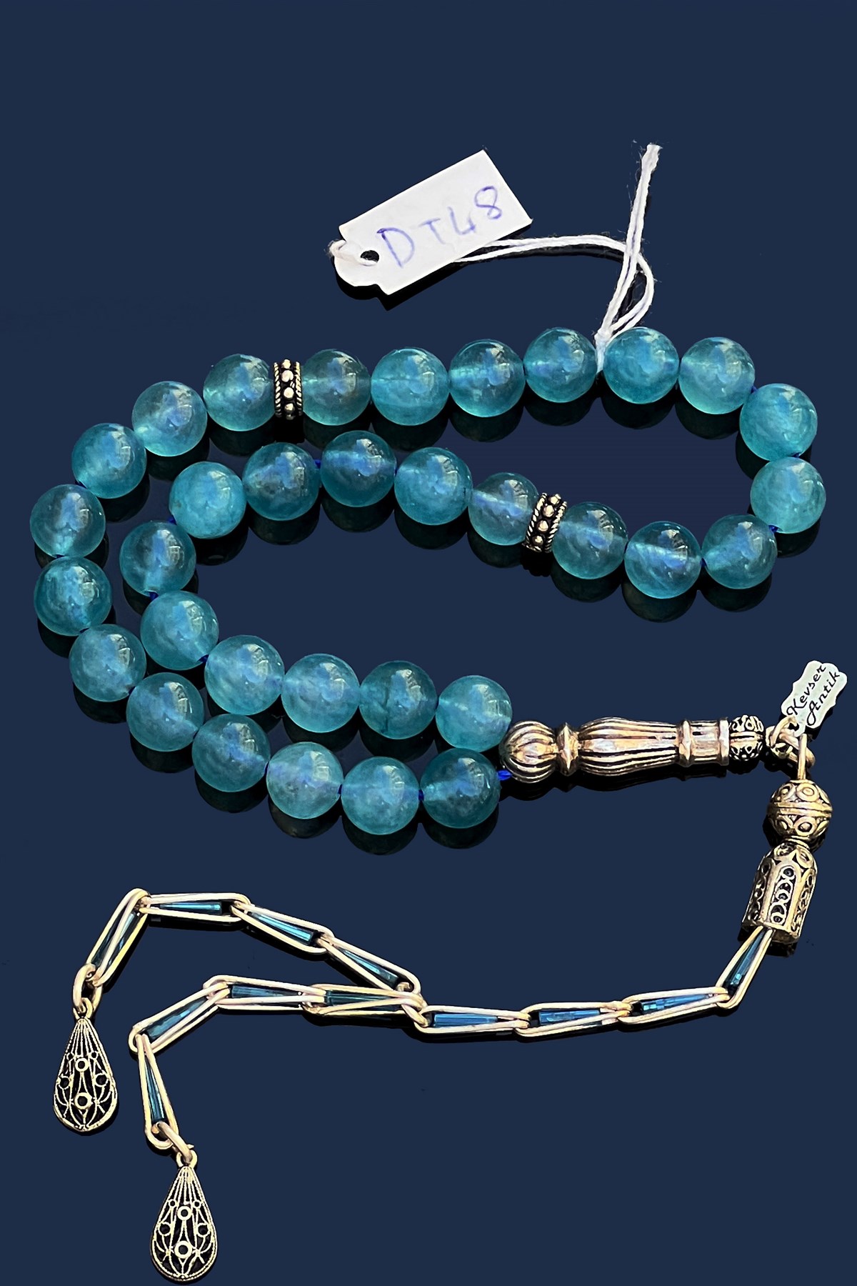 Aquamarine tesbihAquamarine tesbih - Kevser AntikDoğal Taş Tesbihler