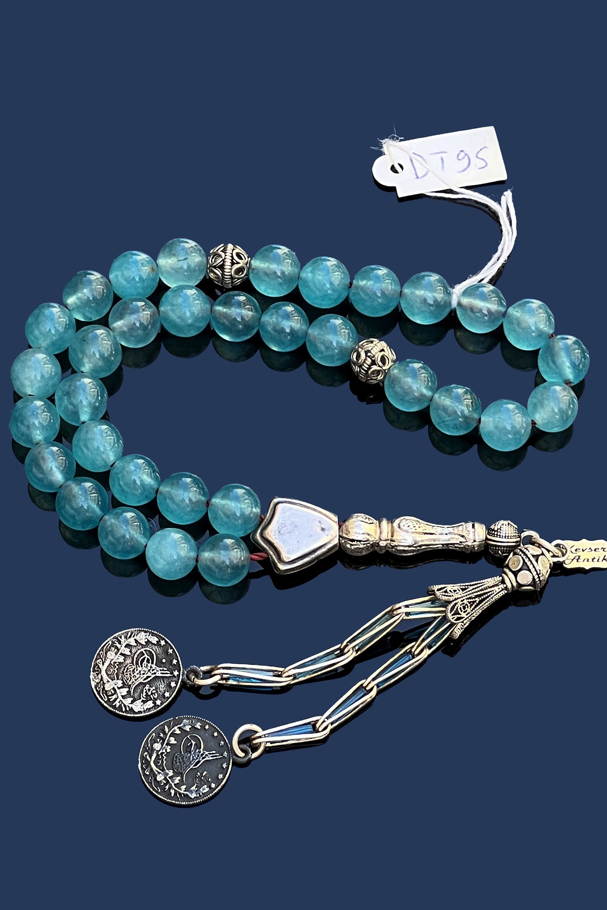 Aquamarine tesbihAquamarine tesbih - Kevser AntikDoğal Taş Tesbihler