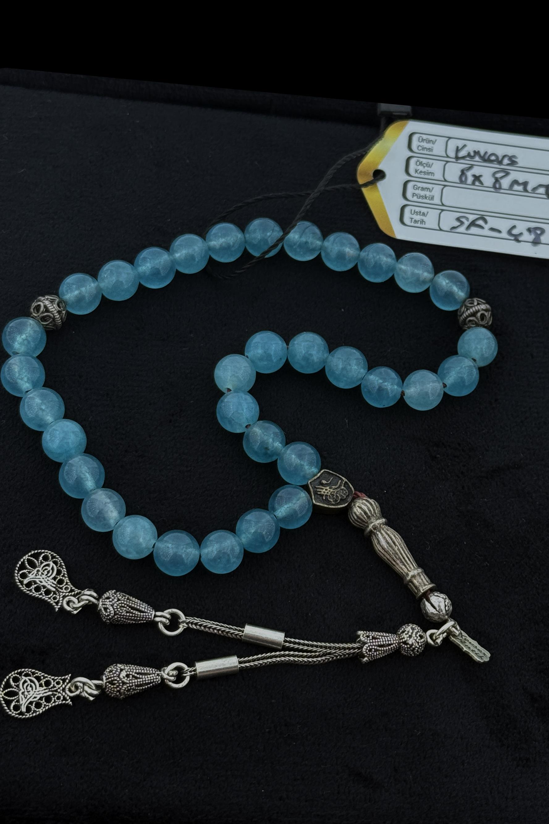 Aquamarine tesbihAquamarine tesbih - Kevser AntikDoğal Taş Tesbihler