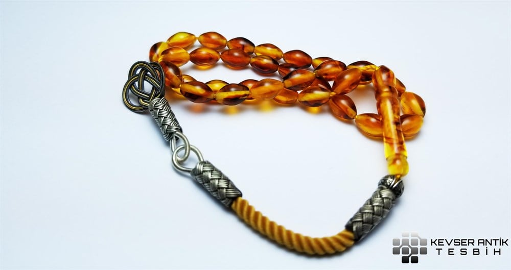 Arpa Kesim Ateş Kehribar Tesbih