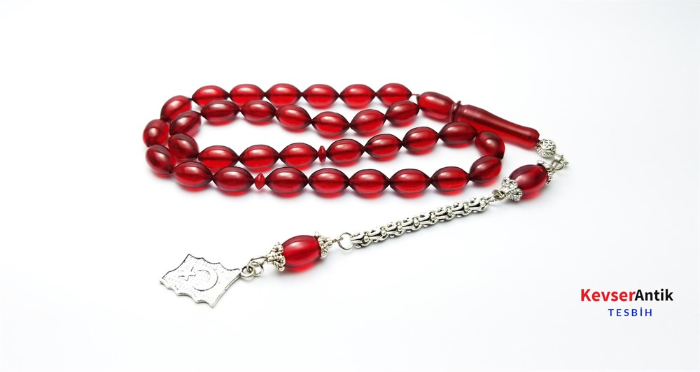 Ateş-i Kırmızı Kehribar Tesbih
