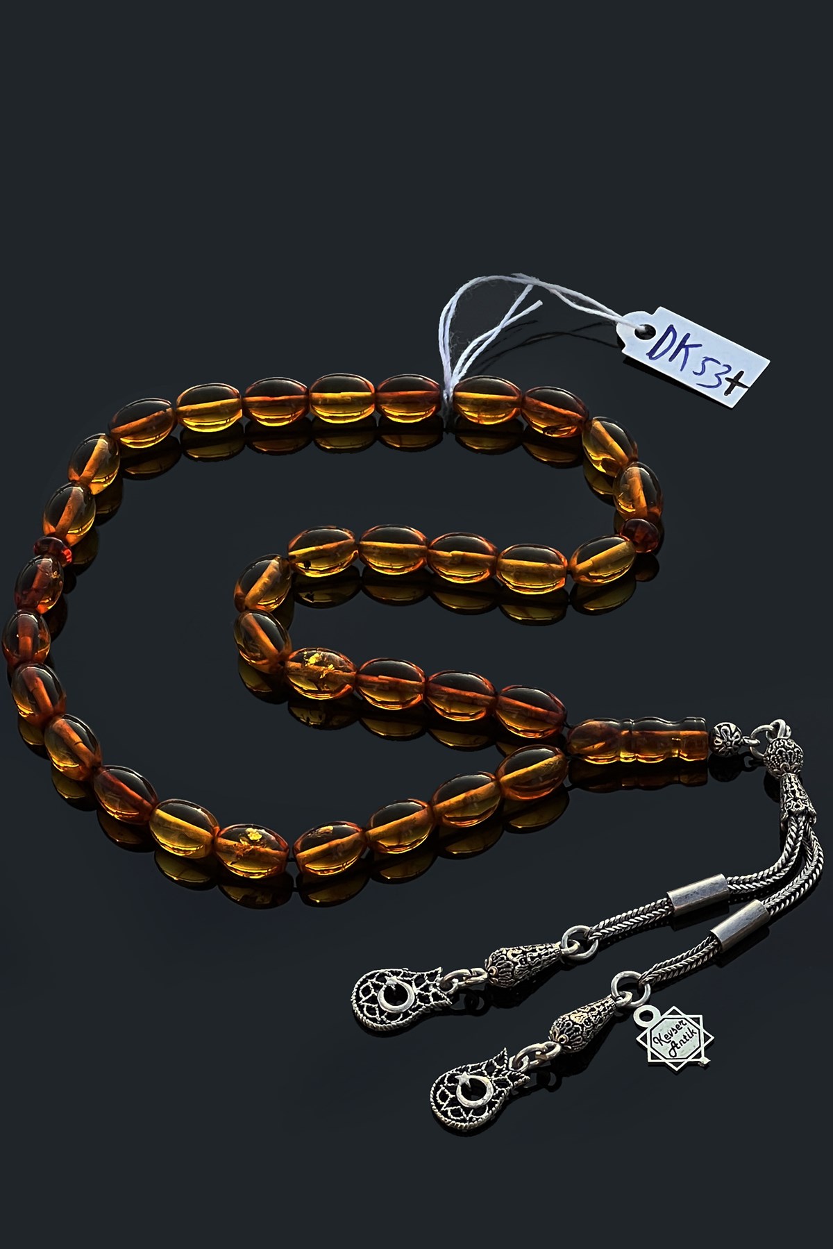 Çift Delik Damla Kehribar TesbihÇift Delik Damla Kehribar Tesbih - Kevser AntikDamla Kehribar Tesbihler