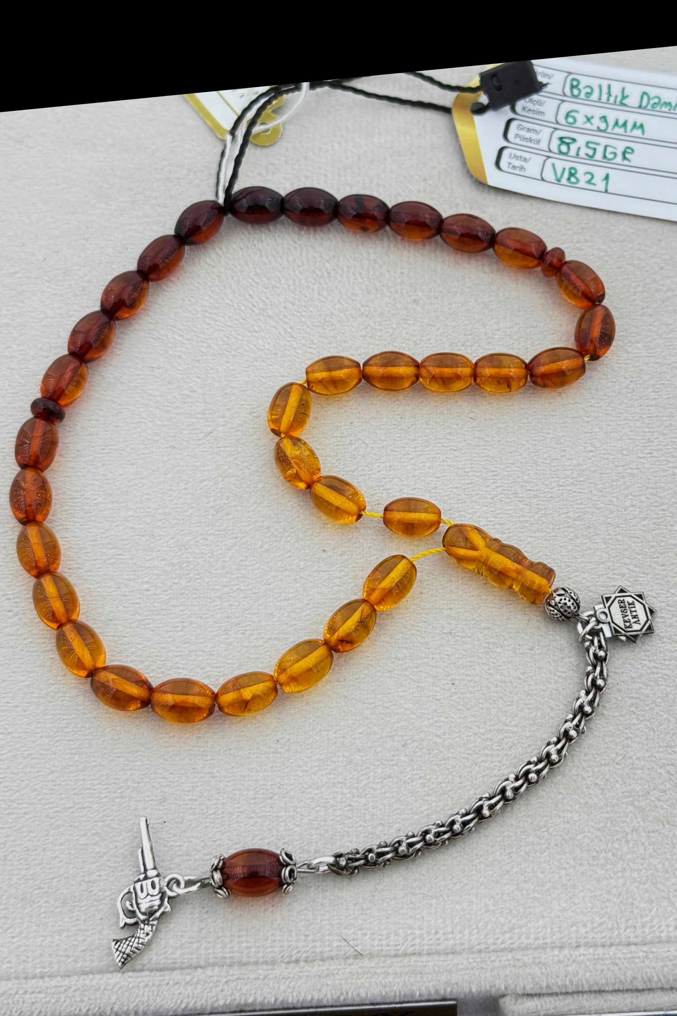 Çift Renk Damla Kehribar TesbihÇift Renk Damla Kehribar Tesbih - Kevser AntikDamla Kehribar Tesbihler