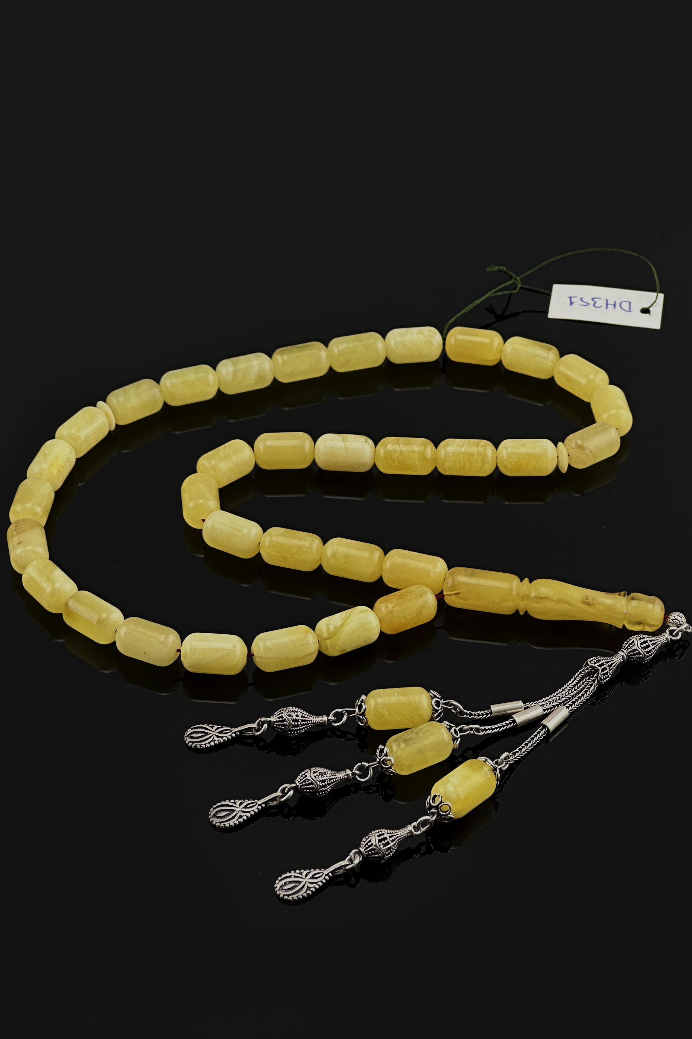 Dev Boy Damla Kehribar TesbihDev Boy Damla Kehribar Tesbih - Kevser AntikDamla Kehribar Tesbihler