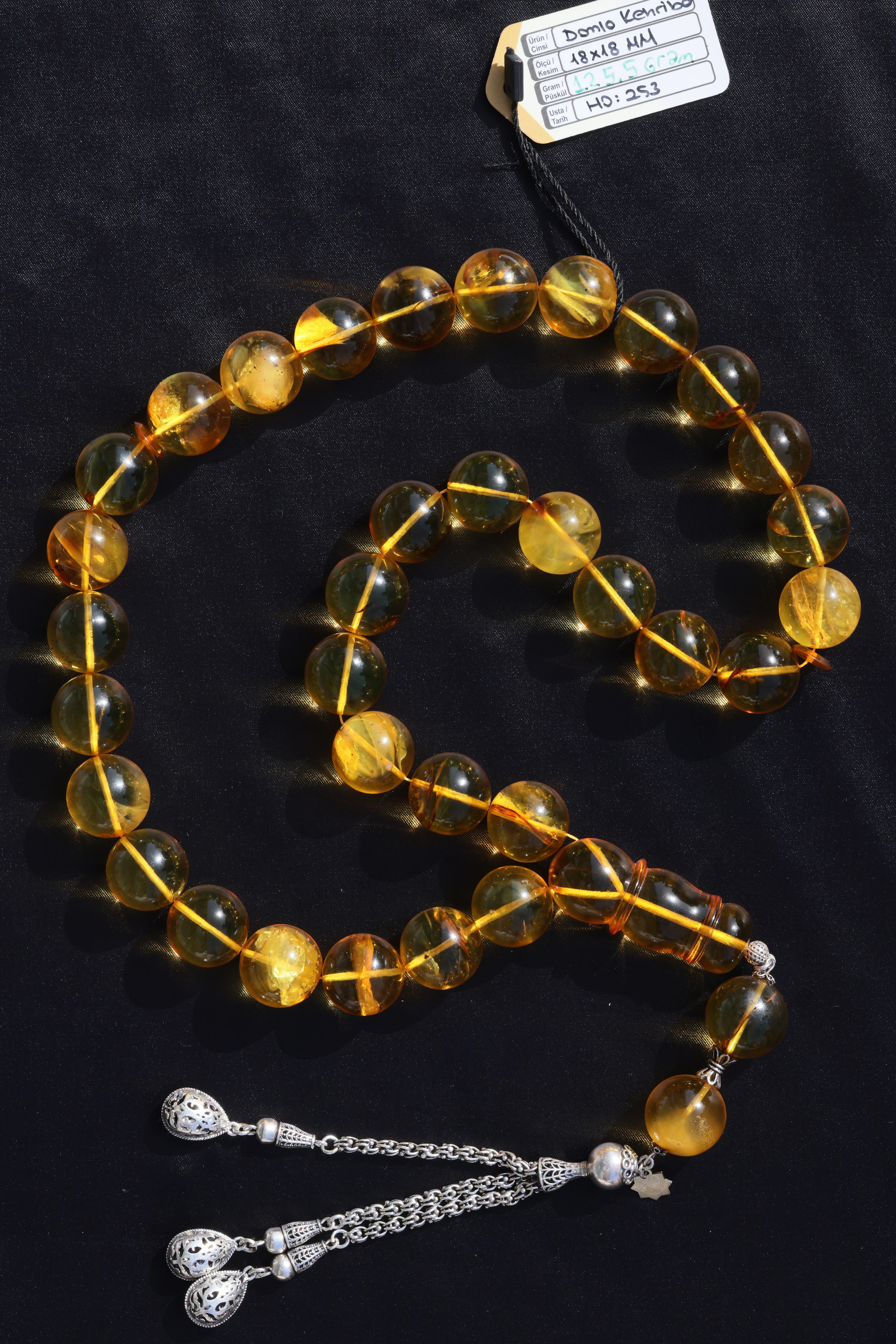 Dev Boy Efsane Damla KehribarDev Boy Efsane Damla Kehribar - Kevser AntikDamla Kehribar Tesbihler