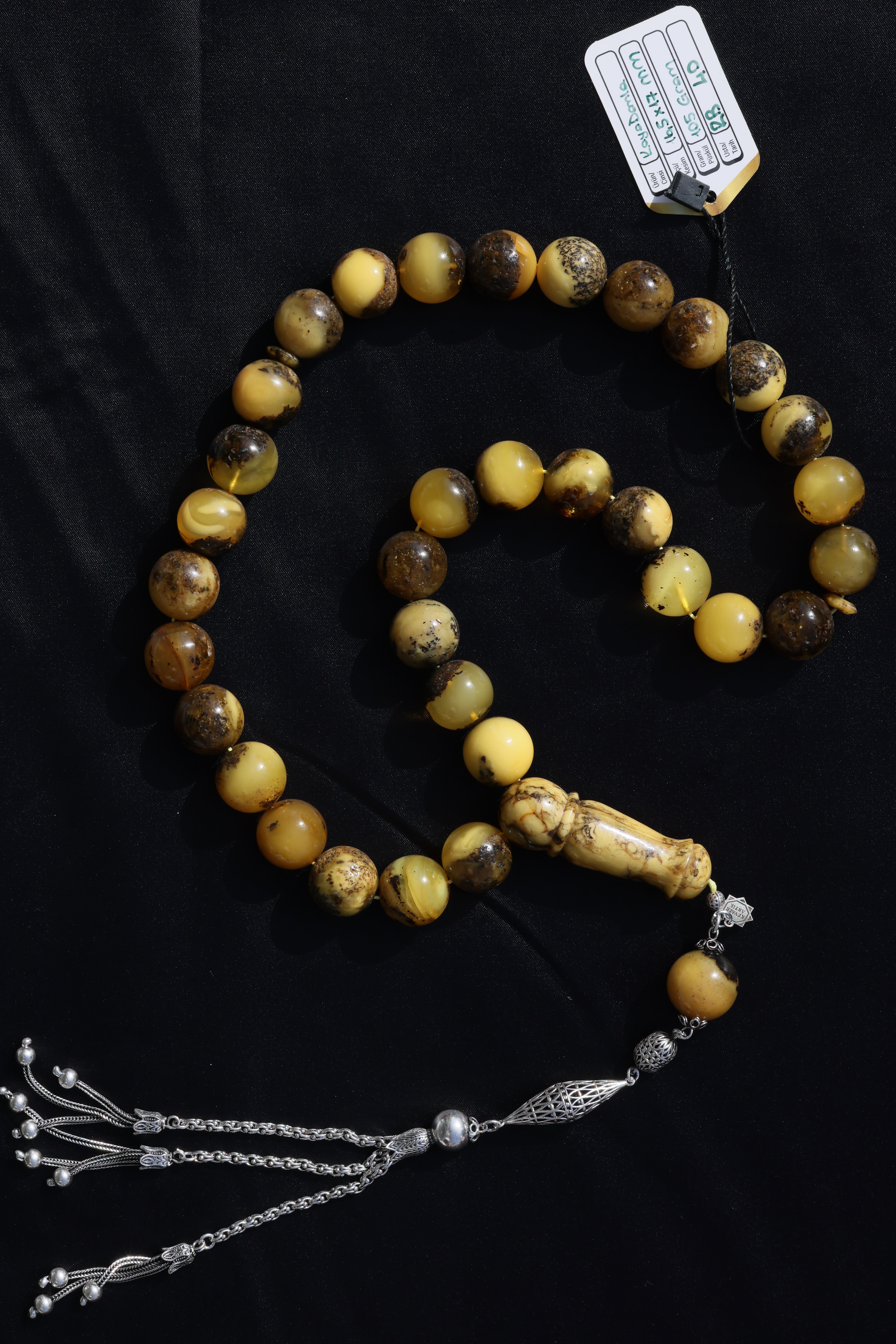 Dev Boy Mat Fosilli Kehribar TesbihDev Boy Mat Fosilli Kehribar Tesbih - Kevser AntikDamla Kehribar Tesbihler