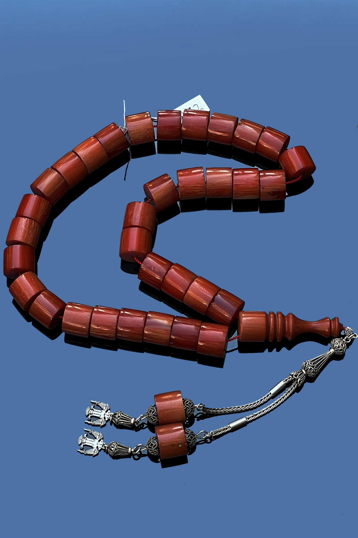 Dev Boy Mercan Rengi Sıkma KehribarDev Boy Mercan Rengi Sıkma Kehribar - Kevser AntikSıkma-Ateş Kehribar Tesbihler