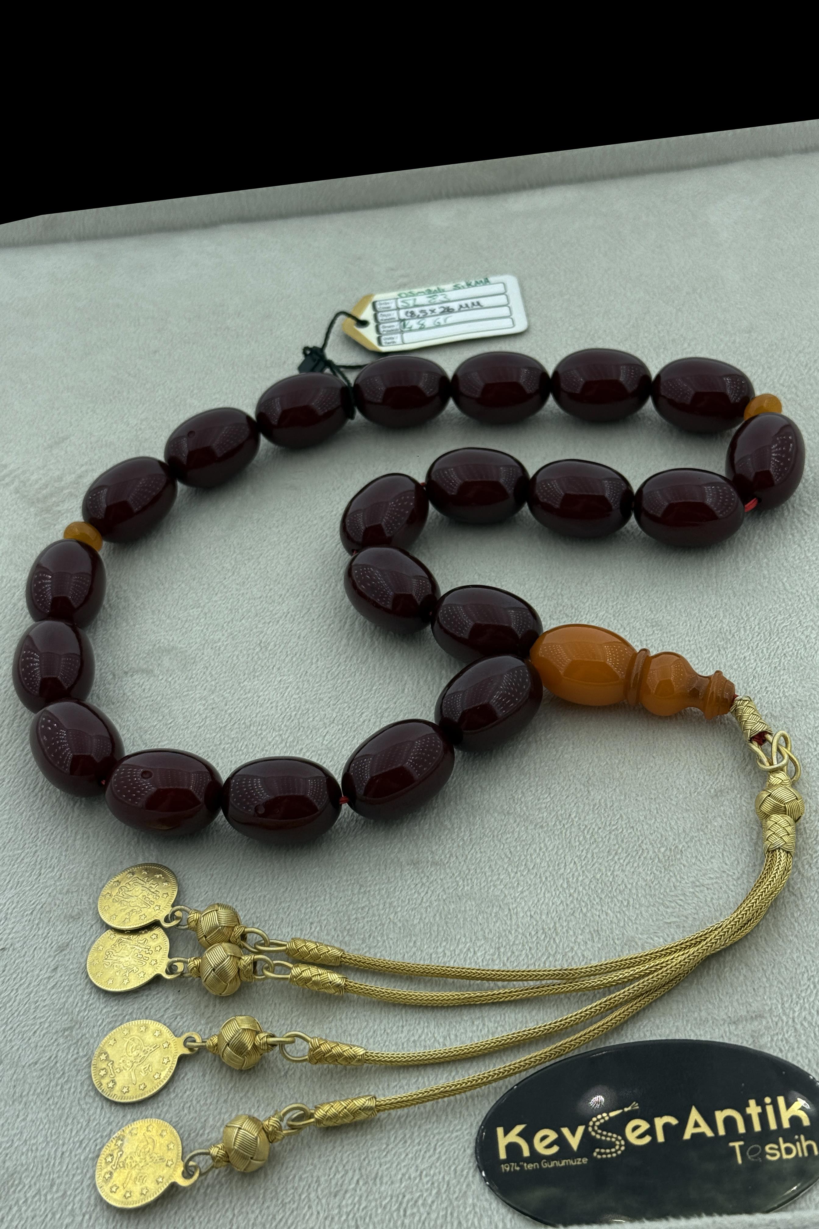 Dev Boy Osmanlı Sıkma MaskotDev Boy Osmanlı Sıkma Maskot - Kevser AntikOsmanlı Kehribar Tesbihler