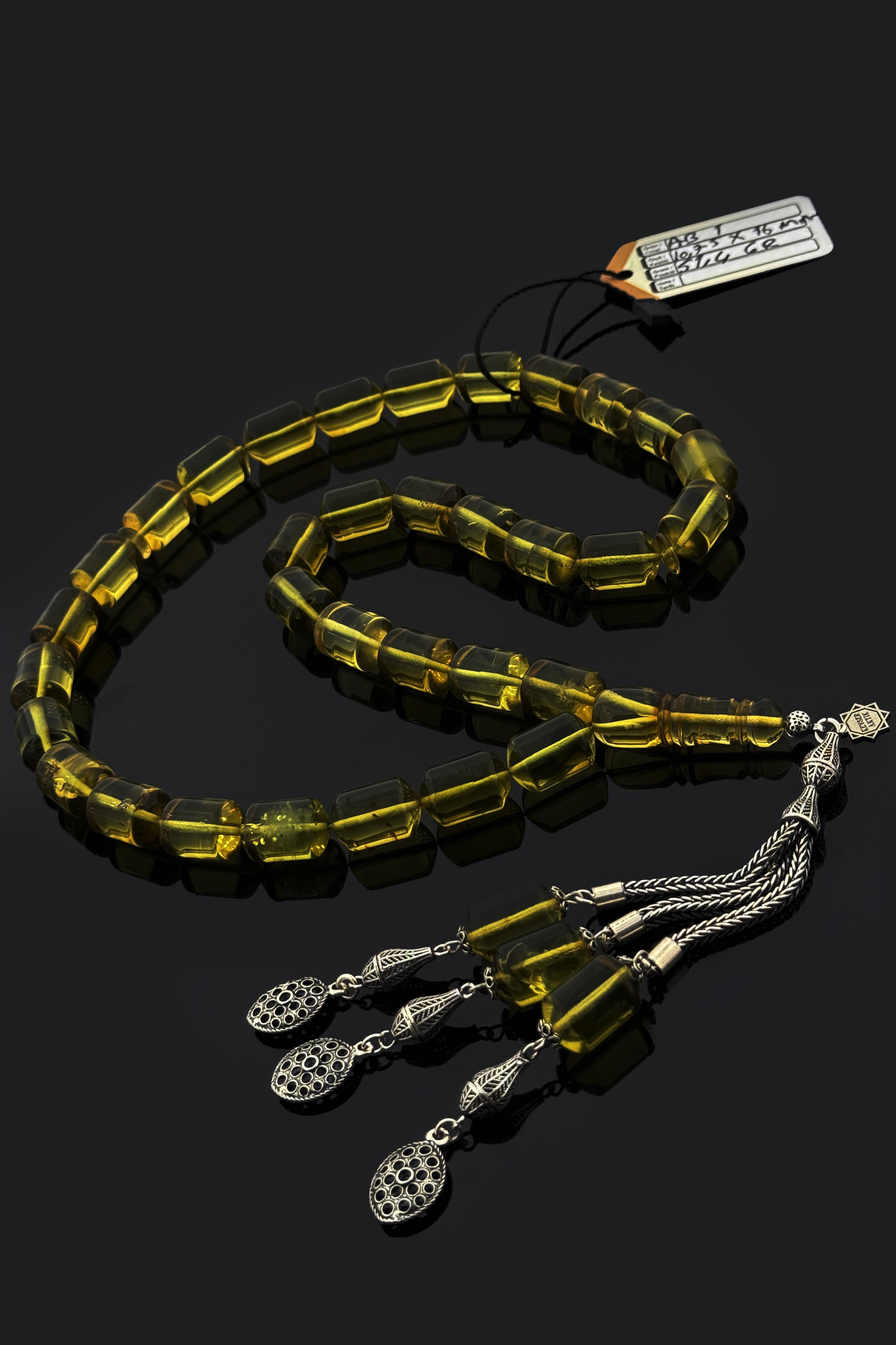 Dev Boyda Kaya Damla Kehribar TesbihDev Boyda Kaya Damla Kehribar Tesbih - Kevser AntikDamla Kehribar Tesbihler