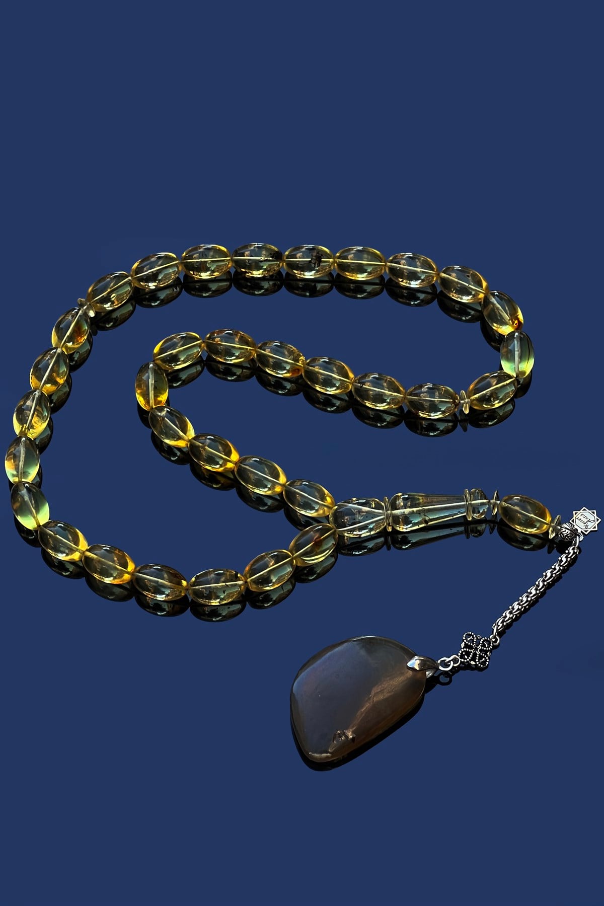 Dev Damla Kehribar TesbihDev Damla Kehribar Tesbih - Kevser AntikDamla Kehribar Tesbihler