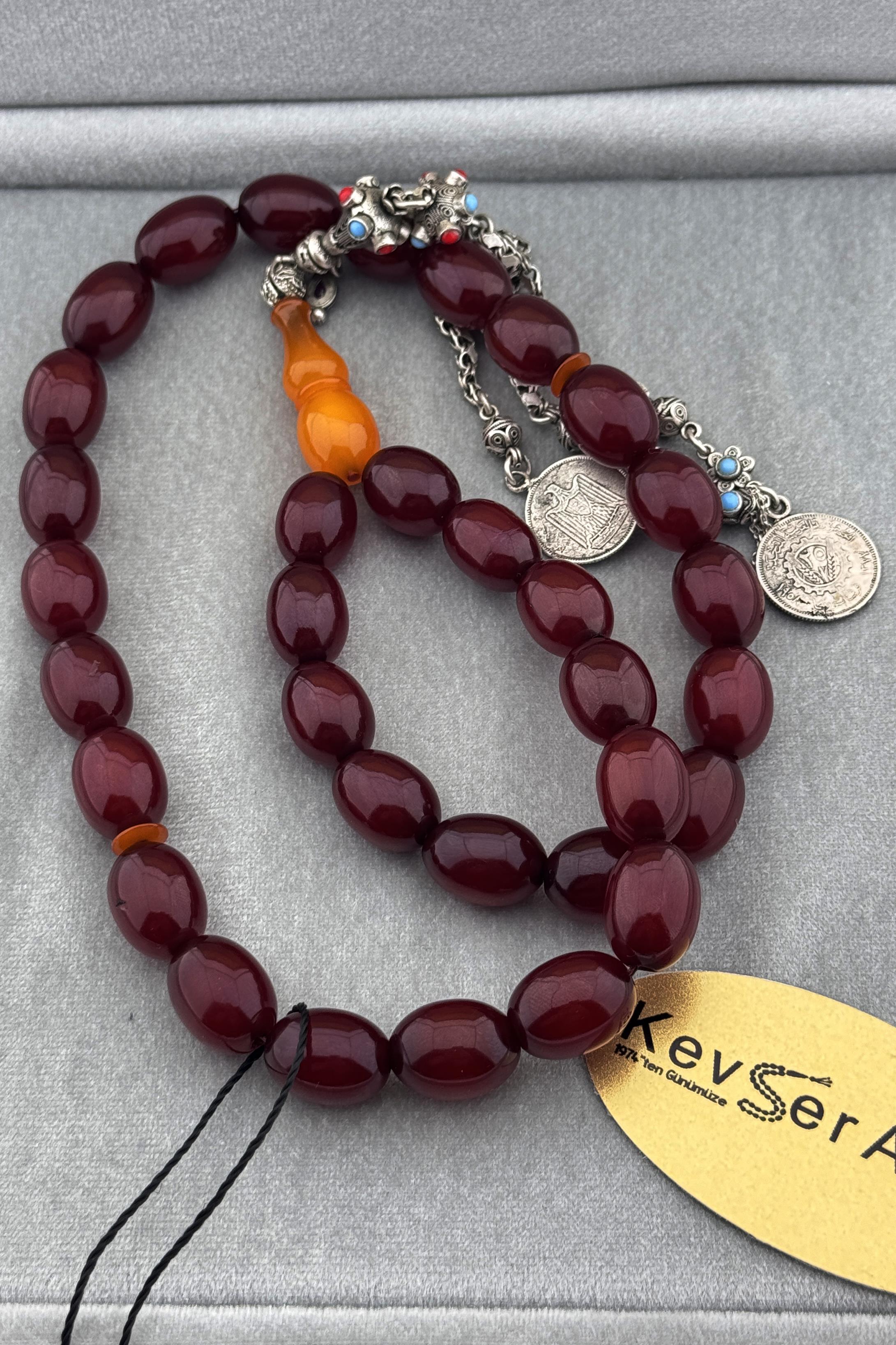 Dev Kolye Dizayn Osmanlı Sıkma KehribarDev Kolye Dizayn Osmanlı Sıkma Kehribar - Kevser AntikOsmanlı Kehribar Tesbihler