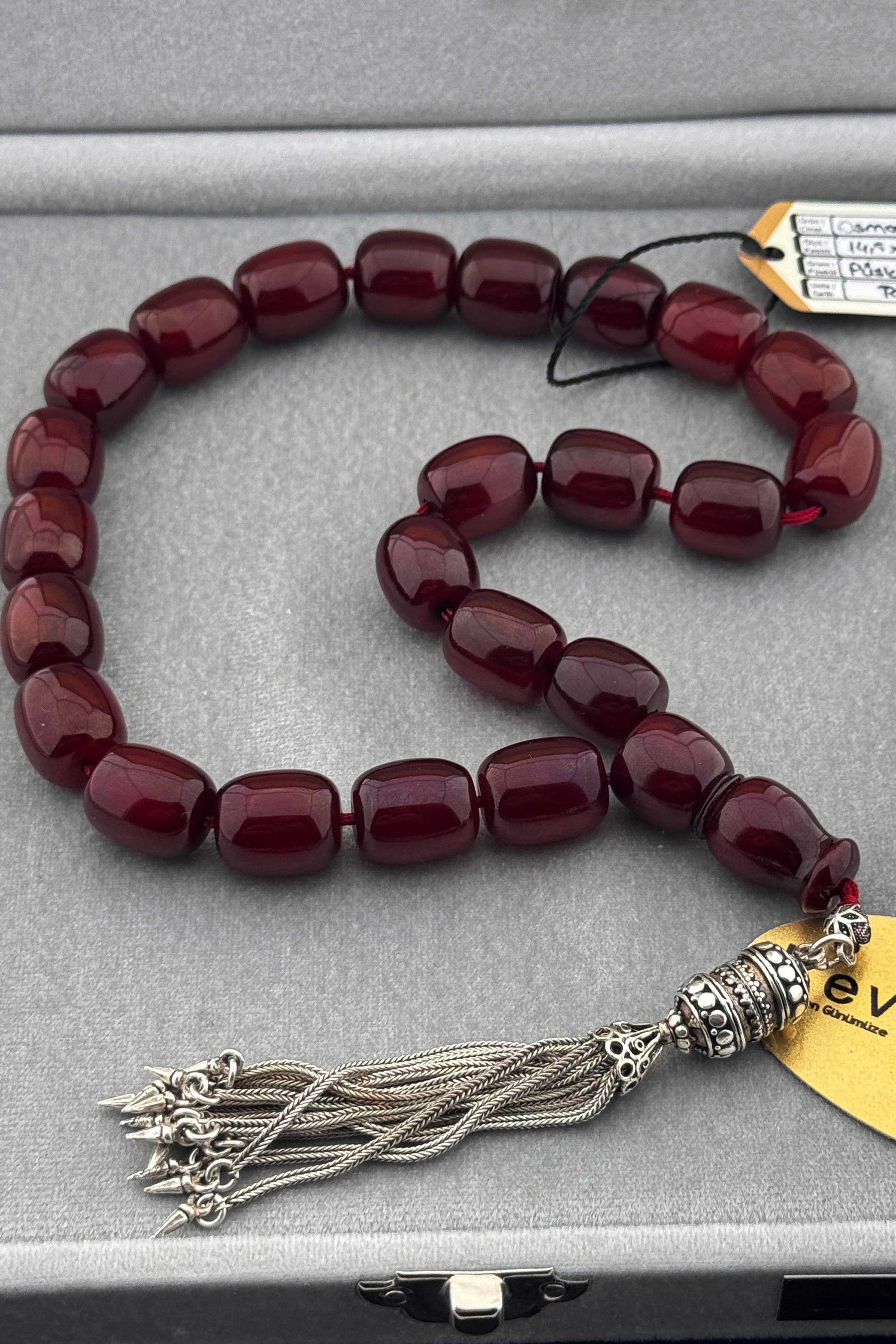 Dev Maskot Osmanlı Sıkma KehribarDev Maskot Osmanlı Sıkma Kehribar - Kevser AntikOsmanlı Kehribar Tesbihler