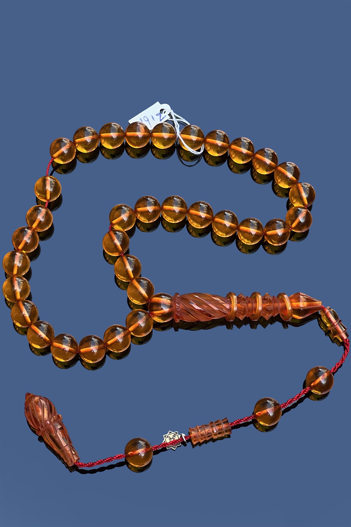 Dev Tasarım Altın Sarısı Ateş KehribarDev Tasarım Altın Sarısı Ateş Kehribar - Kevser AntikÖZEL SERİ TESBİHLER