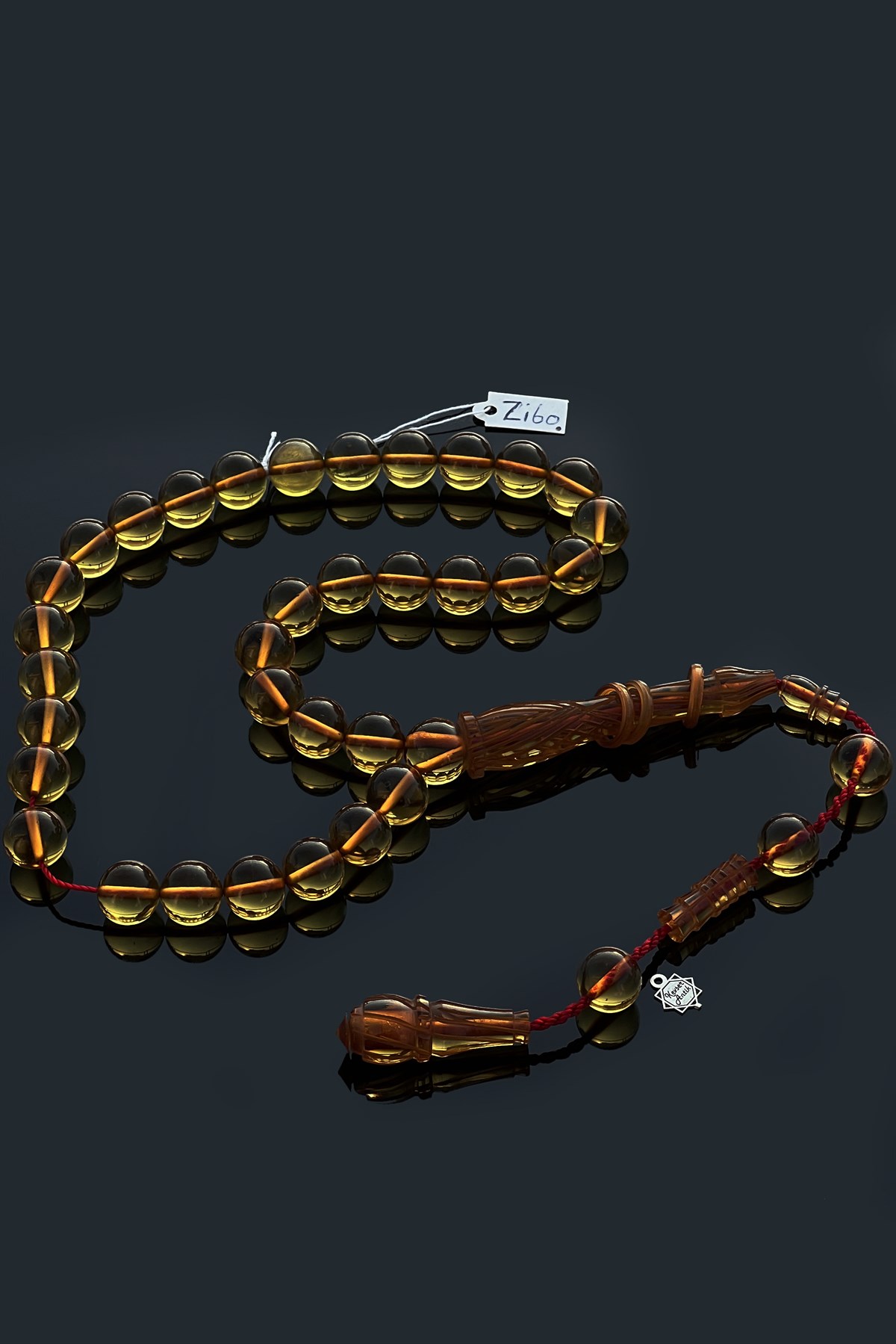 Dev Yeşil Ateş KehribarDev Yeşil Ateş Kehribar - Kevser AntikÖZEL SERİ TESBİHLER