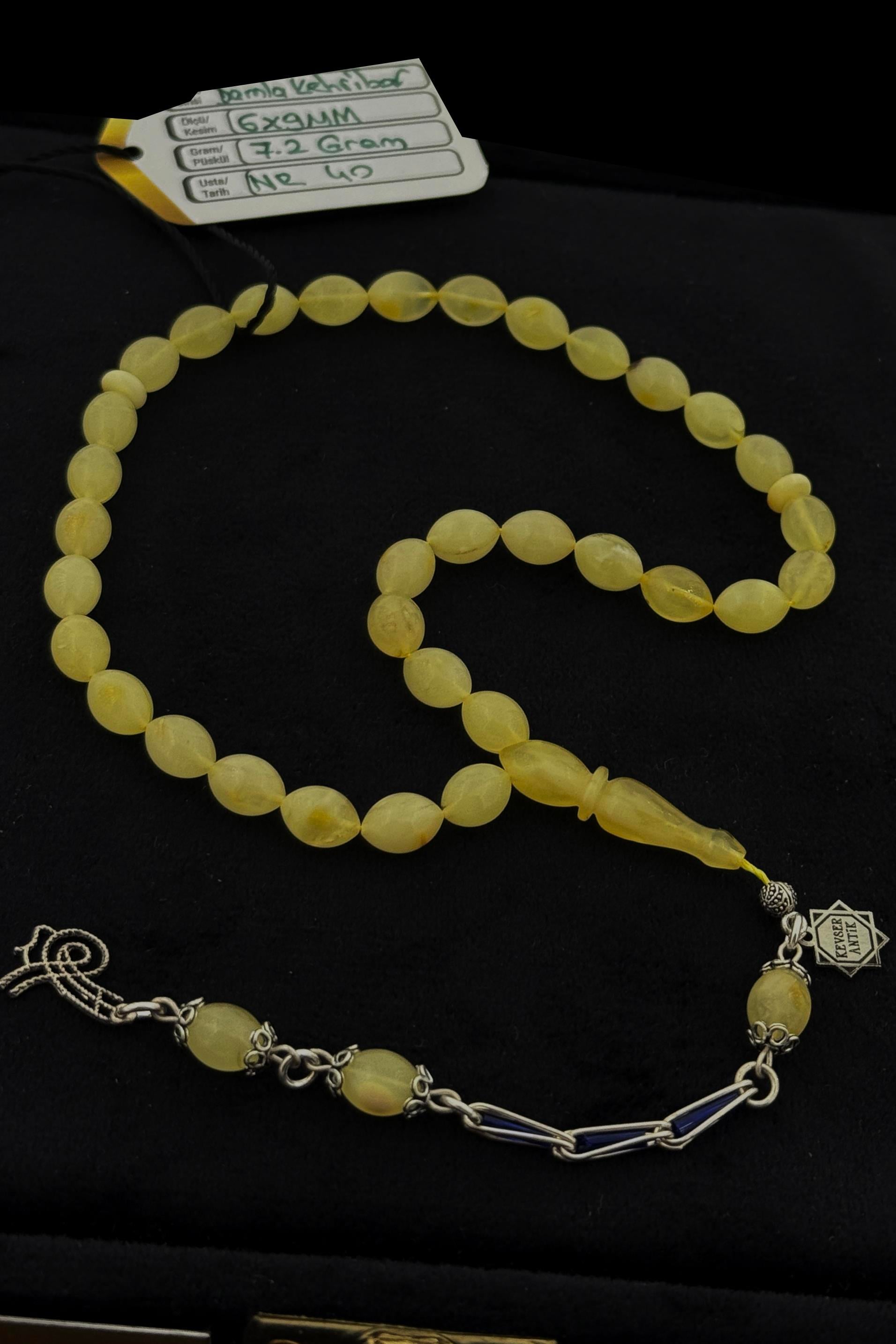 El Yapımı Damla Kehribar TesbihEl Yapımı Damla Kehribar Tesbih - Kevser AntikDamla Kehribar Tesbihler