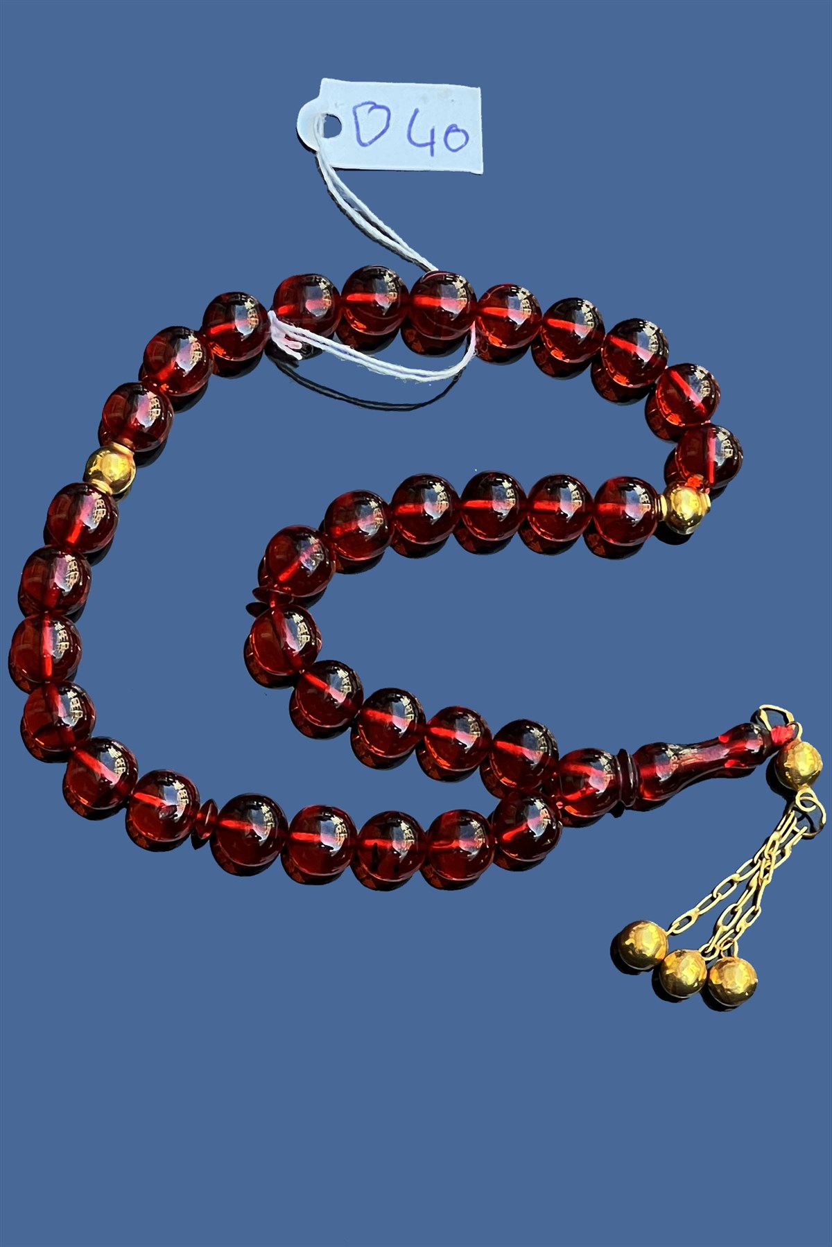 Eski Zar TesbihEski Zar Tesbih - Kevser AntikOsmanlı Kehribar Tesbihler