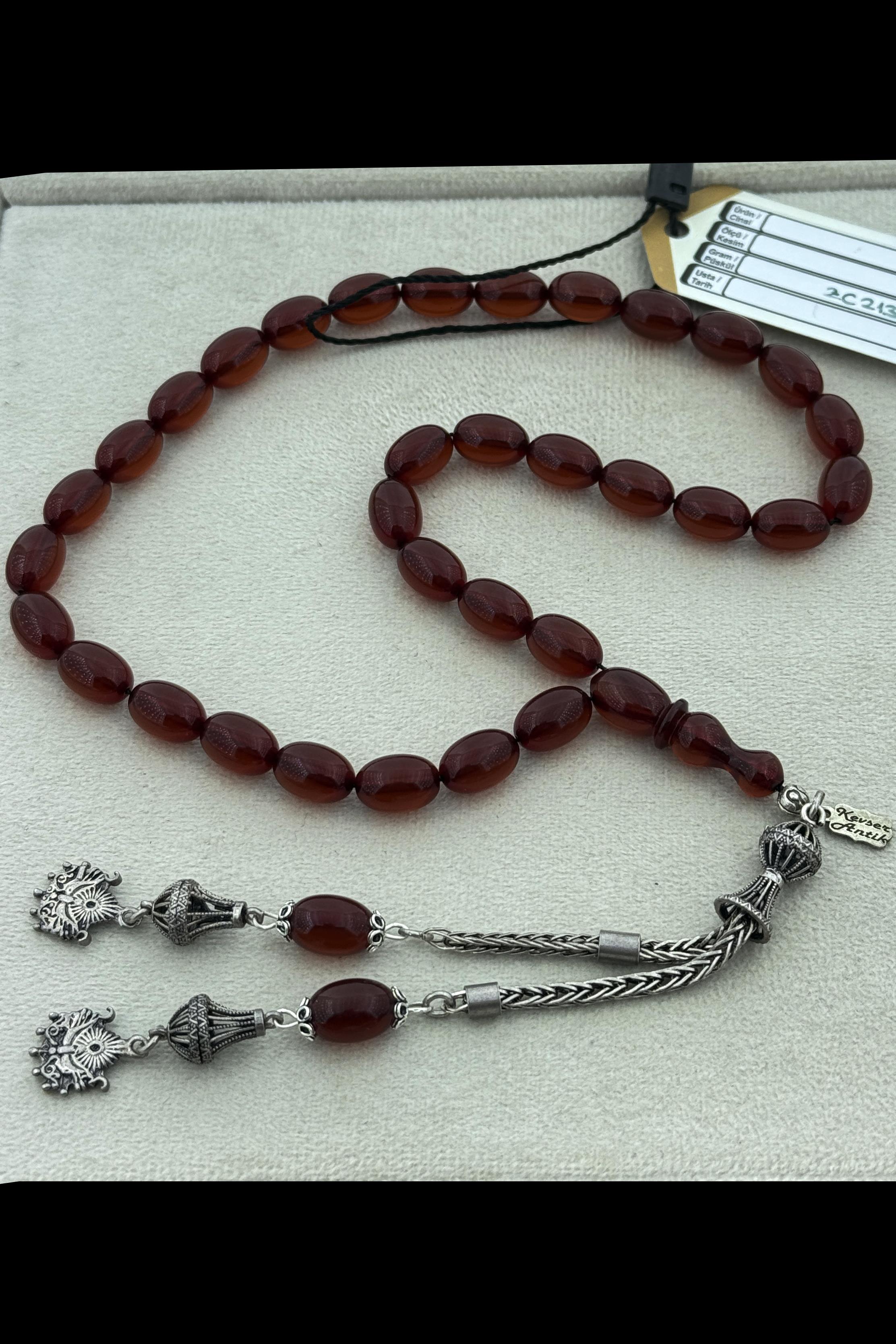 Fırınlı Özel Ateş Kehribar TesbihFırınlı Özel Ateş Kehribar Tesbih - Kevser AntikSıkma-Ateş Kehribar Tesbihler