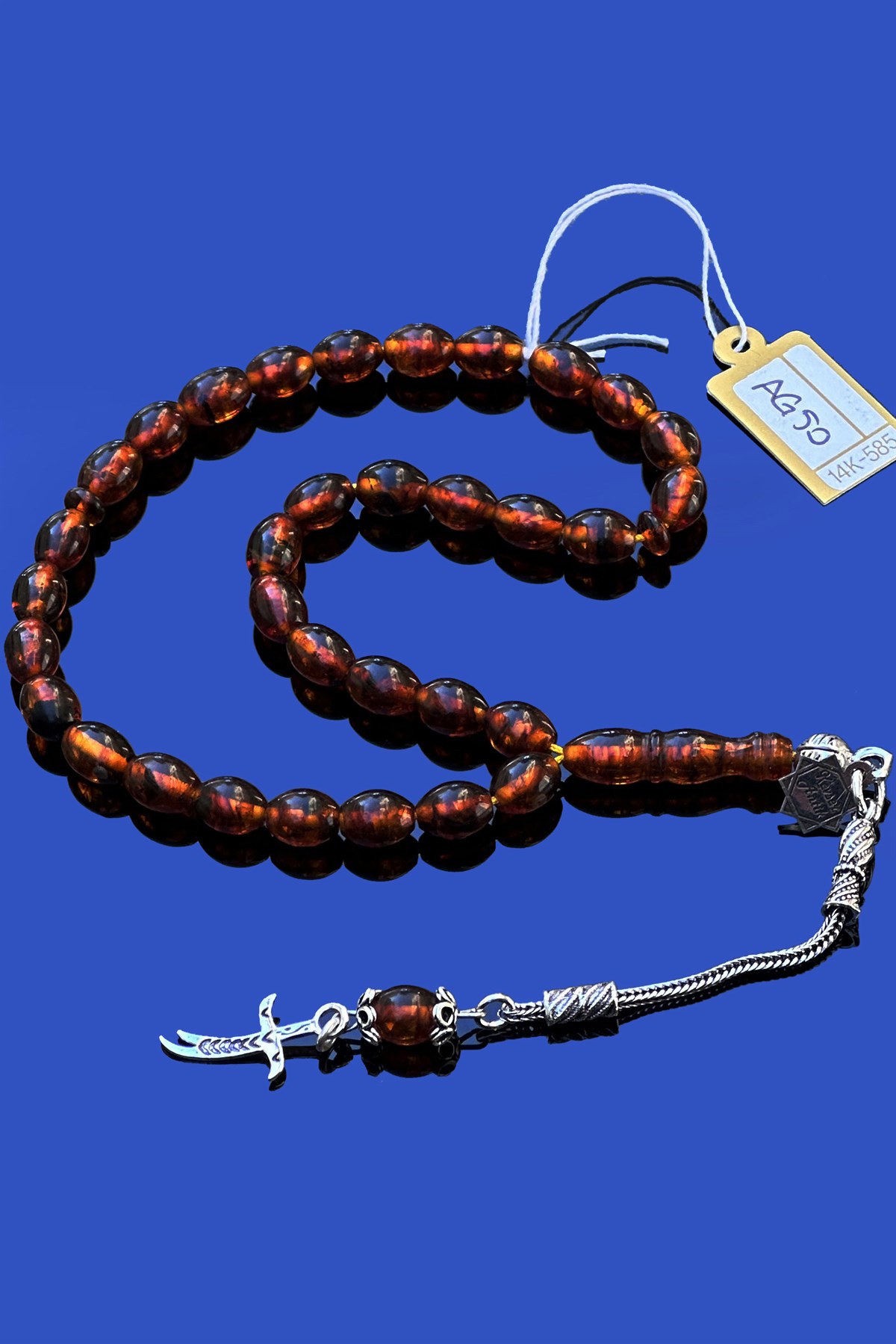 Fosilli Baltık Damla Kehribar TesbihFosilli Baltık Damla Kehribar Tesbih - Kevser AntikDamla Kehribar Tesbihler