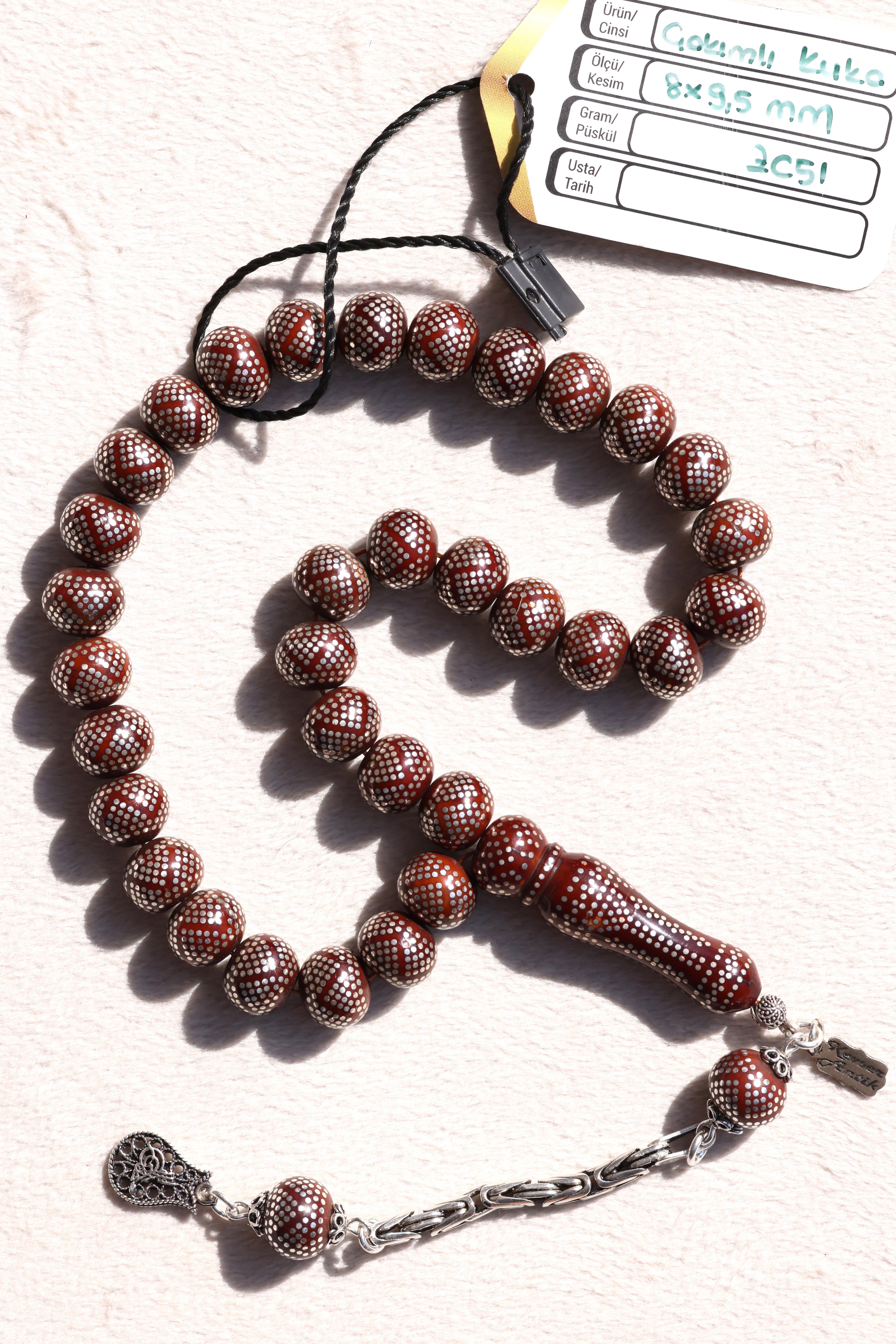 Full İşlemeli Kuka TesbihFull İşlemeli Kuka Tesbih - Kevser AntikAĞAÇ TESBİHLER