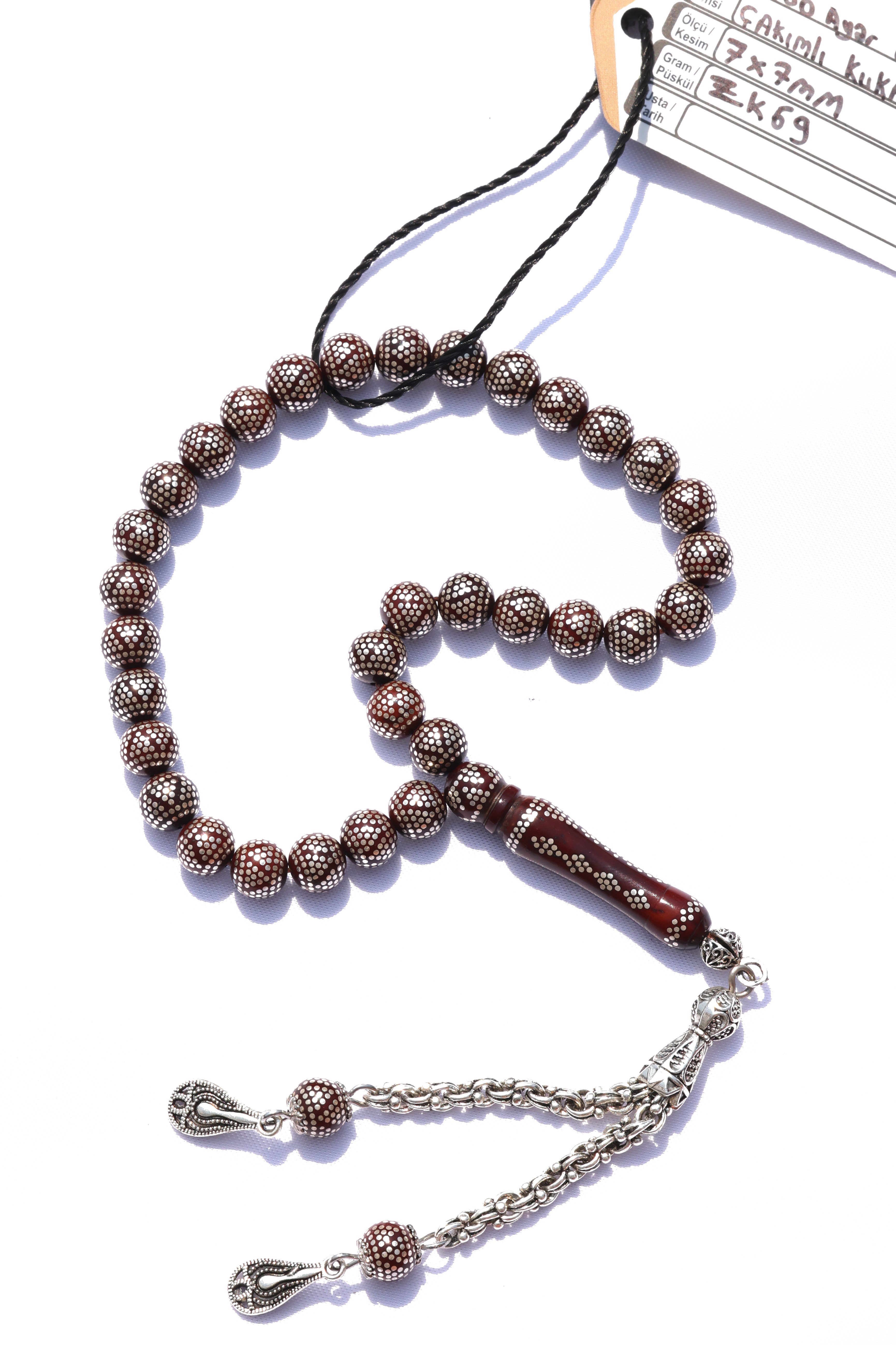 Gümüş Çakımlı Kuka TesbihGümüş Çakımlı Kuka Tesbih - Kevser AntikGÜMÜŞ İŞLEMELİ TESBİHLER
