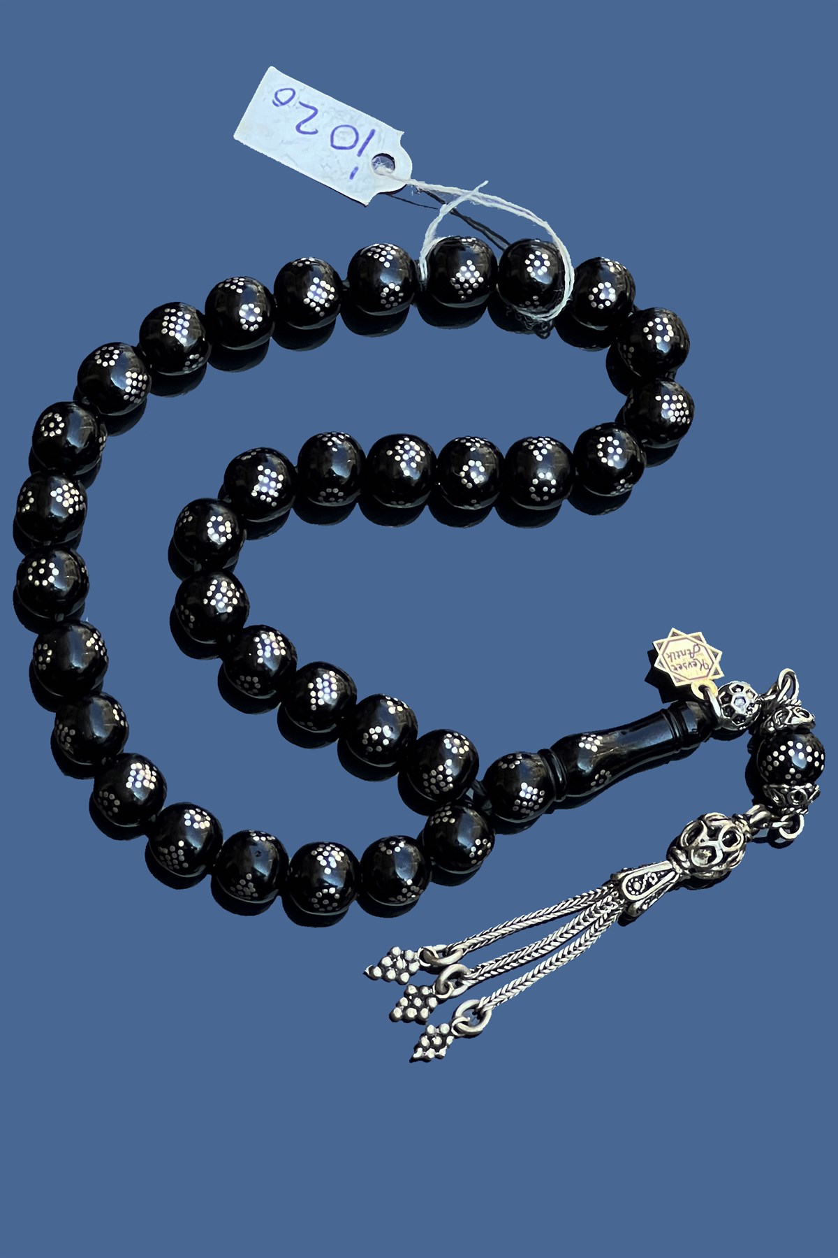 Gümüş İşlemeli Oltu TaşıGümüş İşlemeli Oltu Taşı - Kevser AntikGümüş İşlemeli Tesbihler