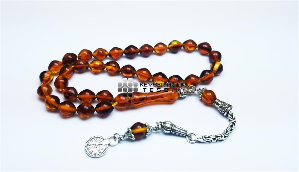 Gümüş Püsküllü Sıkma Tesbih