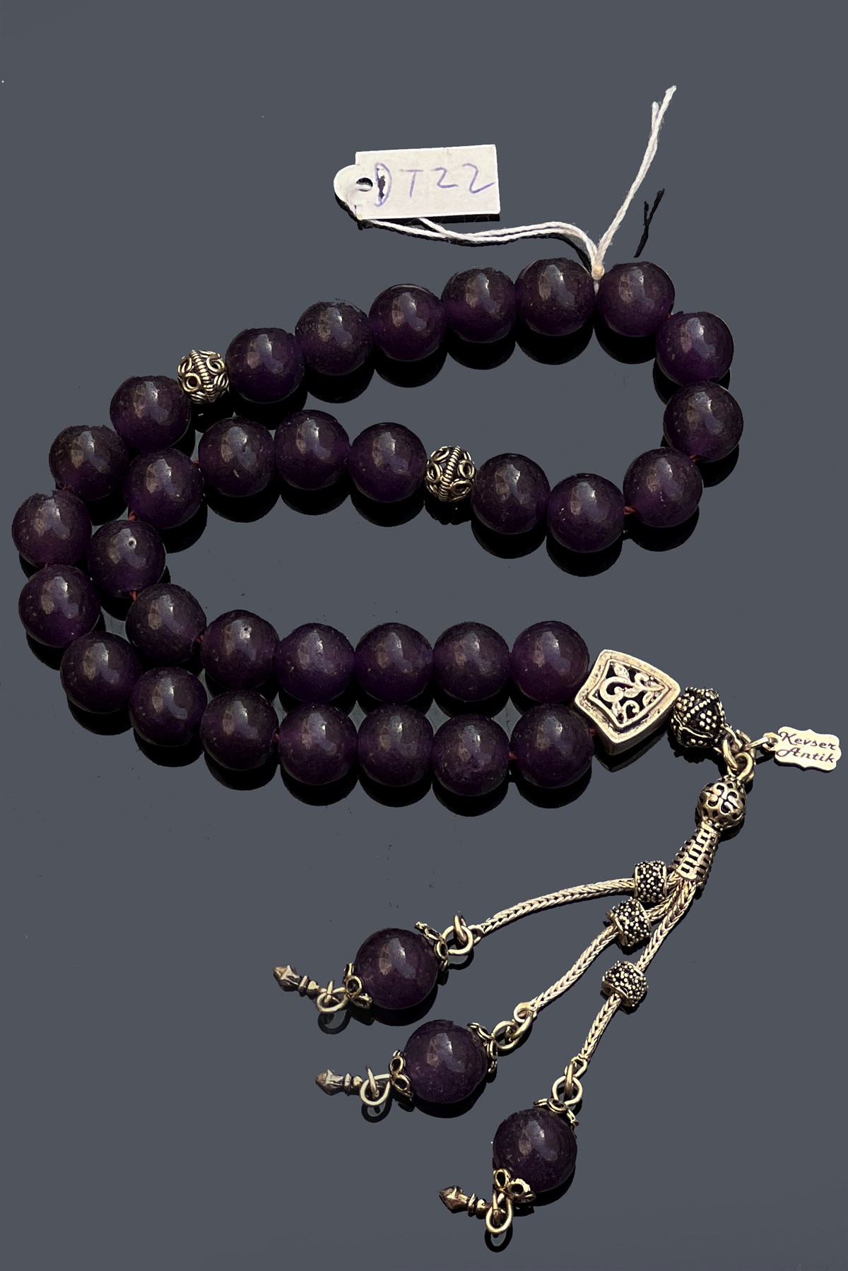 Gümüşlü Ametist TesbihGümüşlü Ametist Tesbih - Kevser AntikDoğal Taş Tesbihler
