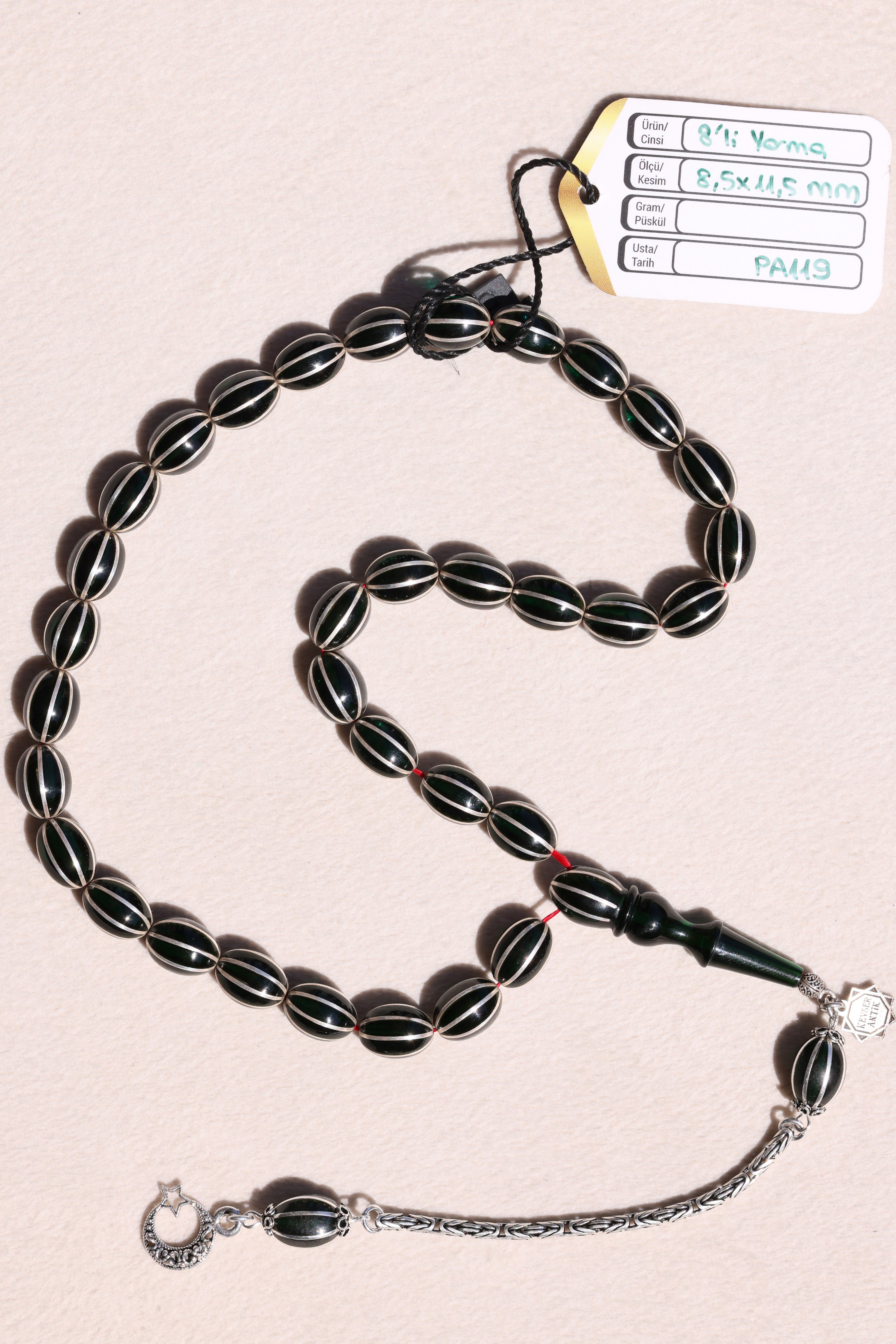 Kalın Yarma Ateş KehribarKalın Yarma Ateş Kehribar - Kevser AntikErzurum Oltu Tesbihler