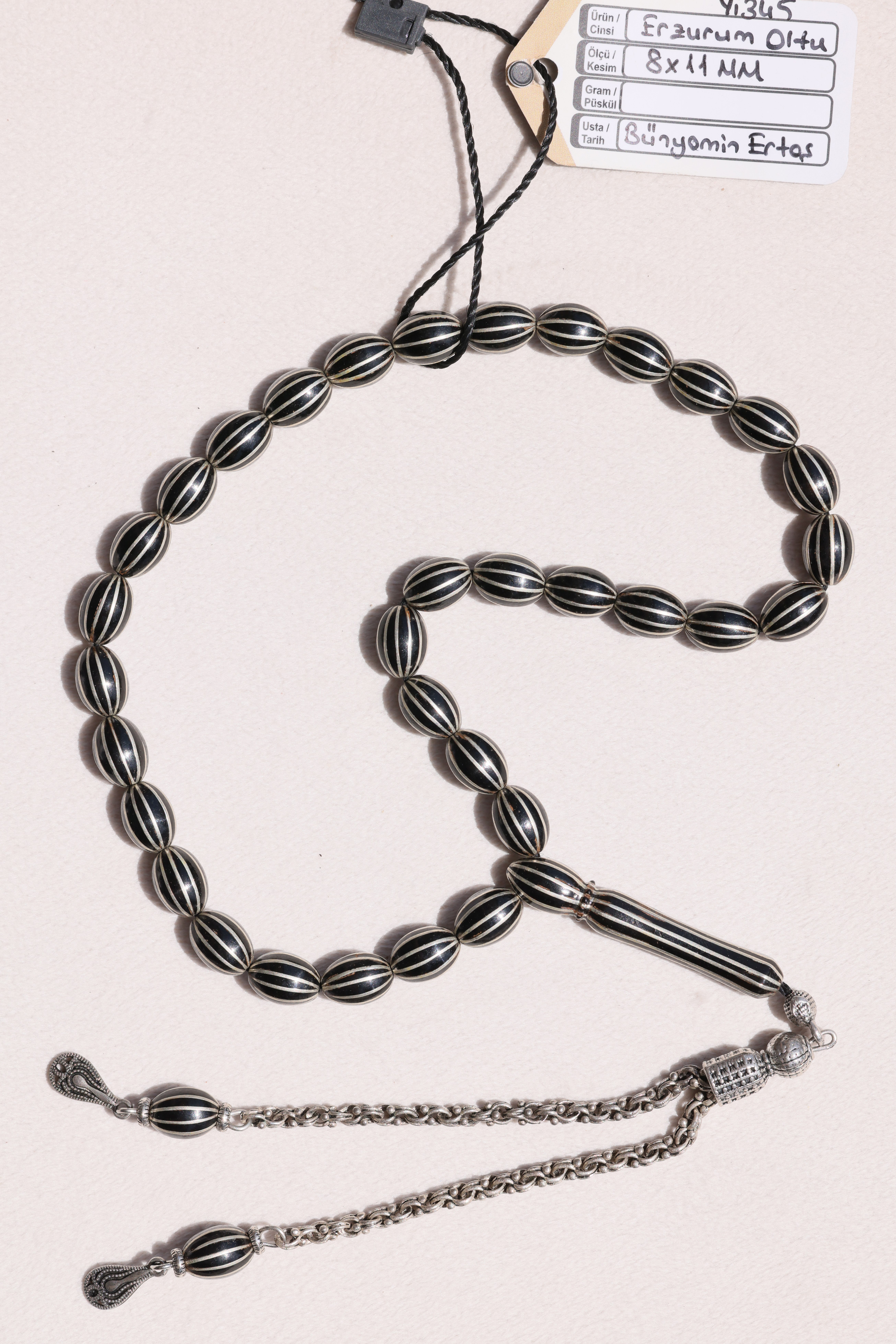 Kalın Yarma Oltu Taşı TesbihKalın Yarma Oltu Taşı Tesbih - Kevser AntikErzurum Oltu Tesbihler