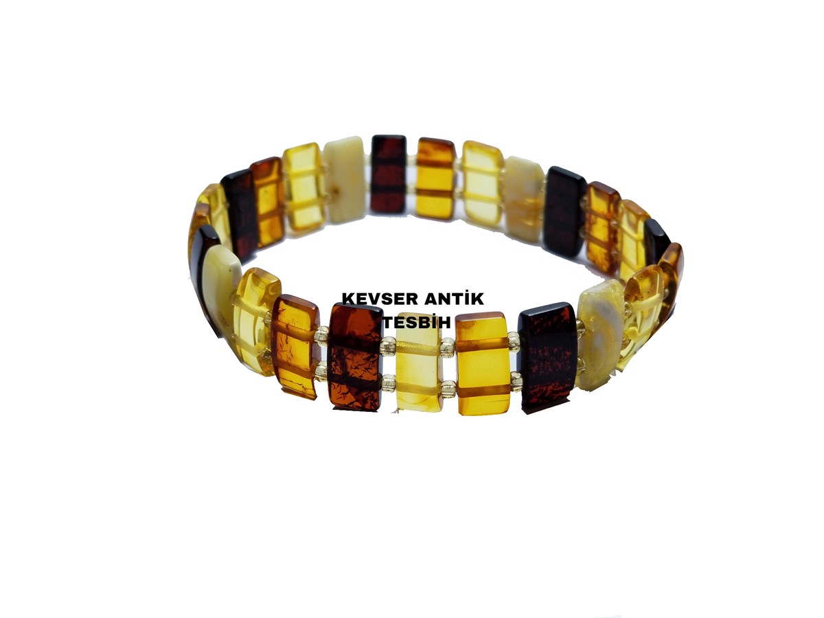 Karışık Kehribar Bileklik