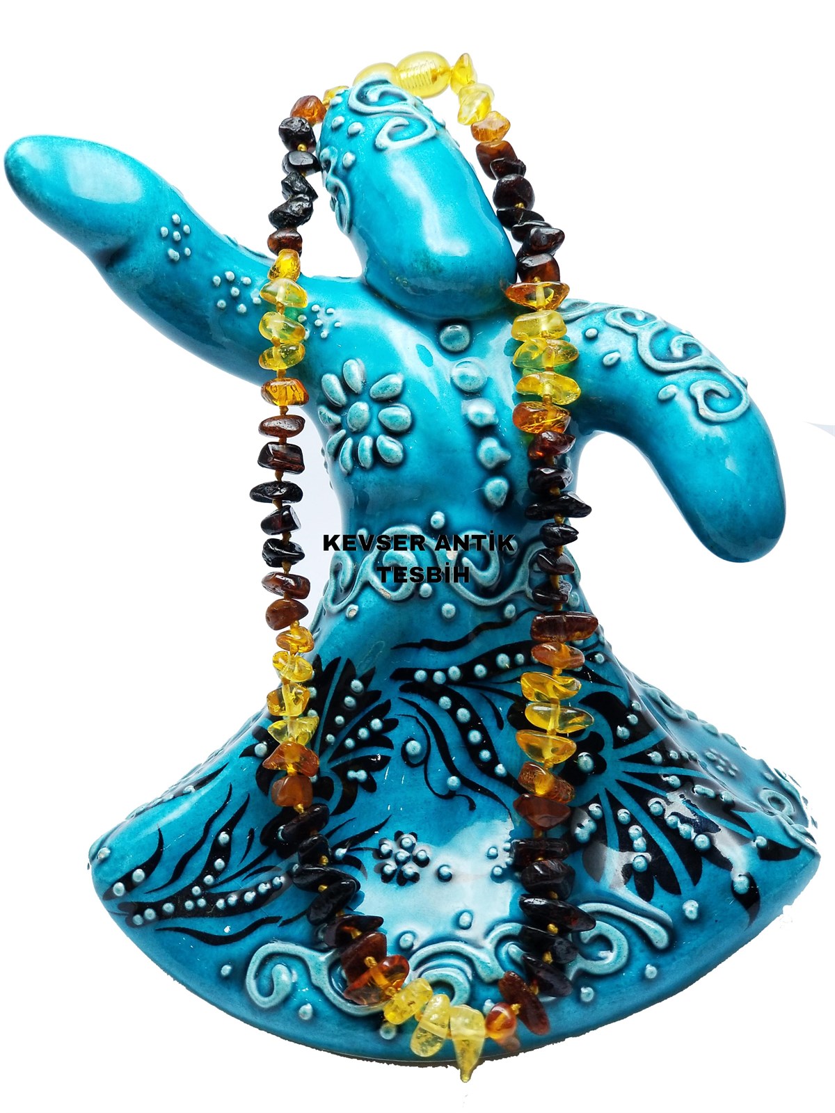 Karışık Kehribar Kolye