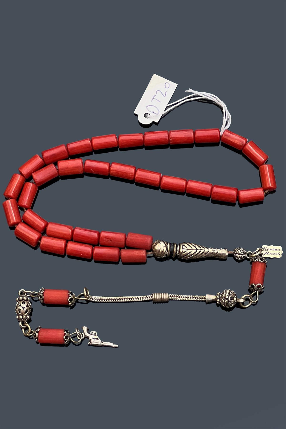 Kırmızı Mercan TesbihKırmızı Mercan Tesbih - Kevser AntikDoğal Taş Tesbihler